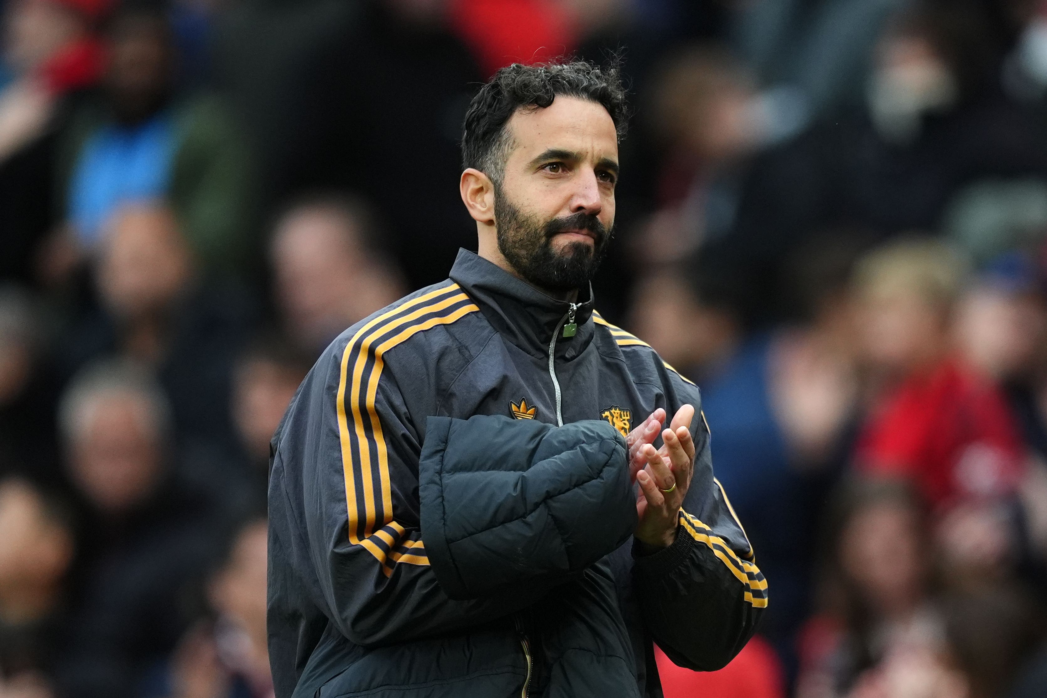 Manchester United manager Ruben Amorim feels his team is playing better (Martin Rickett/PA)