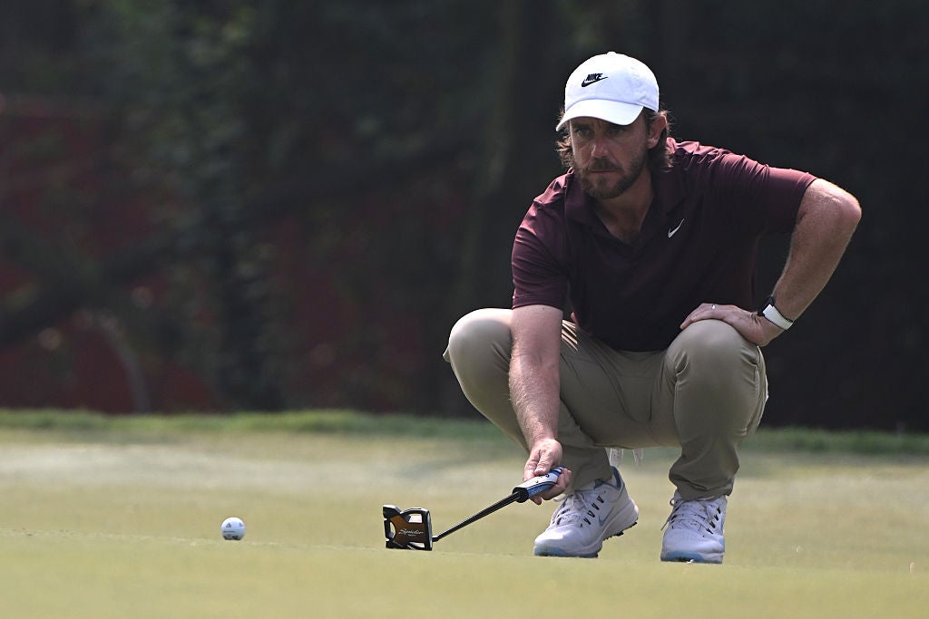 <p>Tommy Fleetwood is in contention at the India Championship</p>