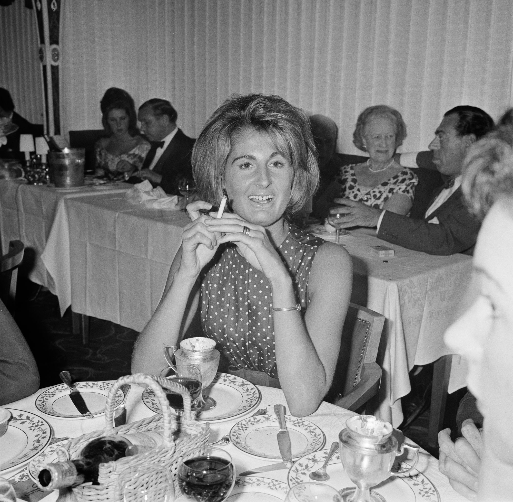 Night owl: Lady Annabel during a night out on 7 September 1961