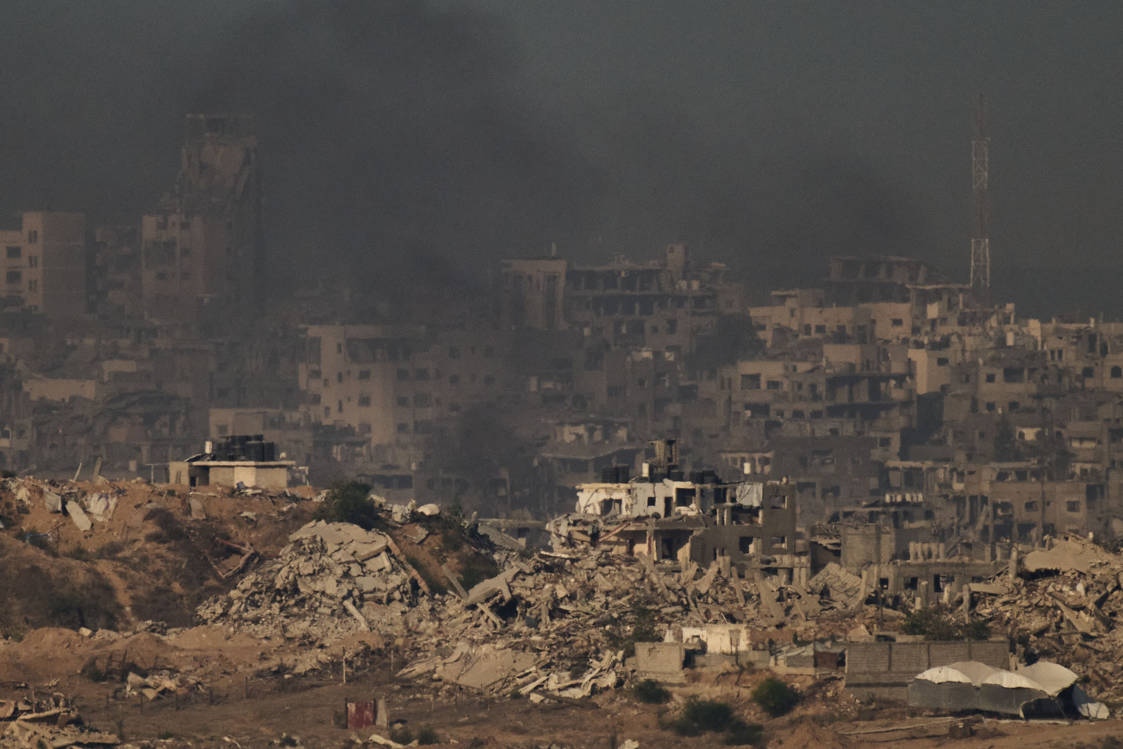 FILE: Buildings destroyed during Israeli ground and air operations in the northern Gaza Strip