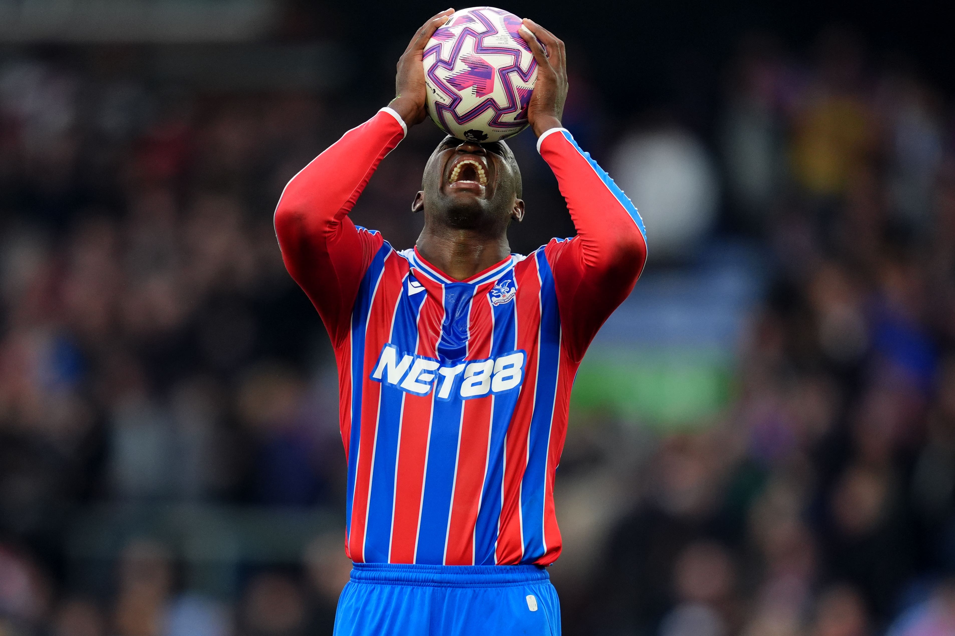 Jean-Philippe Mateta took home the match ball – but was left ruing a late miss (Adam Davy/PA)