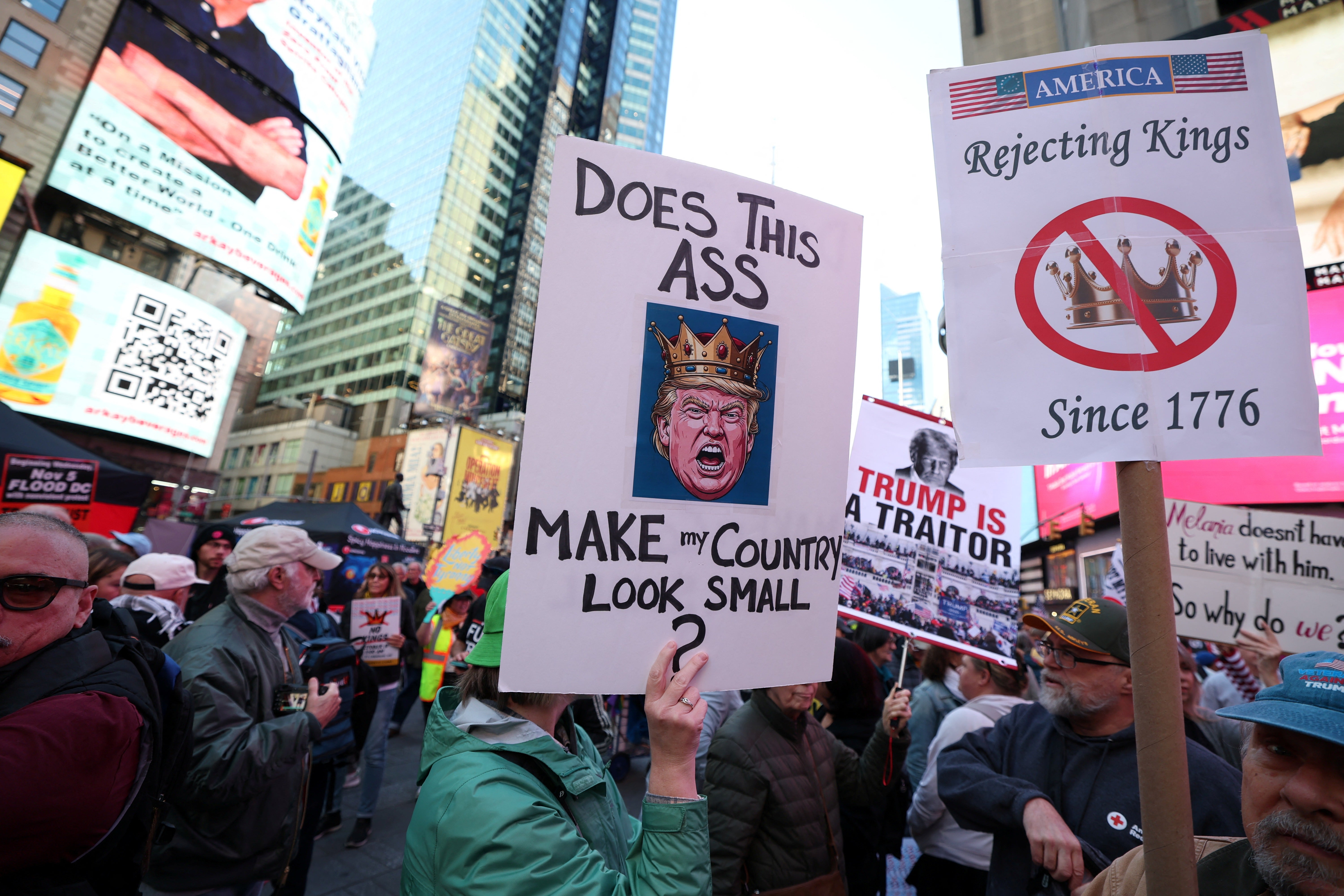 More than 100,000 demonstrators participate in New York City’s ‘No Kings’ protests, where police say no arrests were made