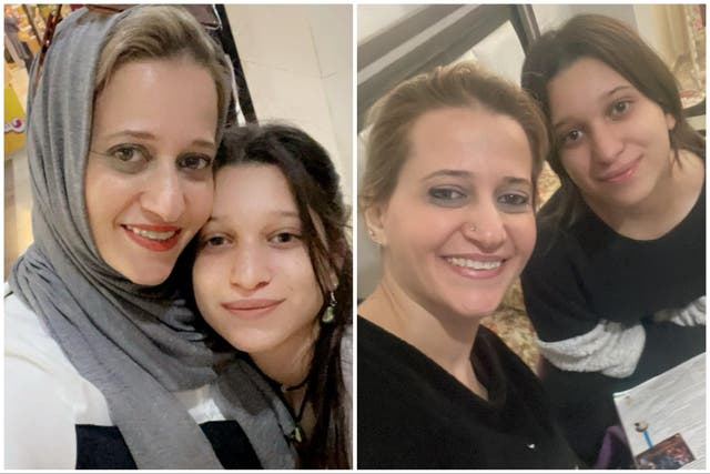 <p>Dania Alafranji, with her mother Hayat, won a scholarship to Reddam House School in Berkshire</p>