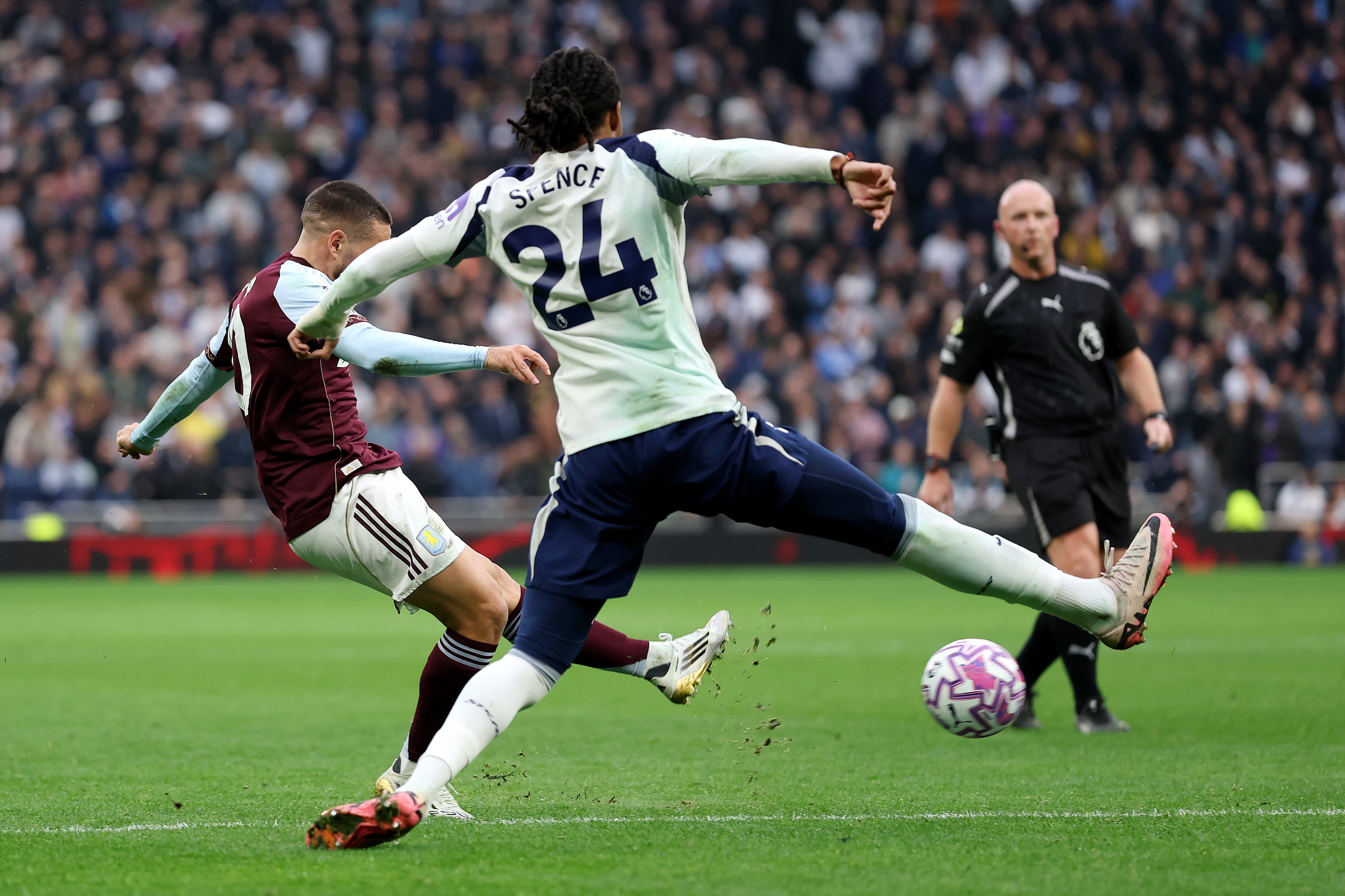 Emiliano Buendia found the corner to give Villa victory