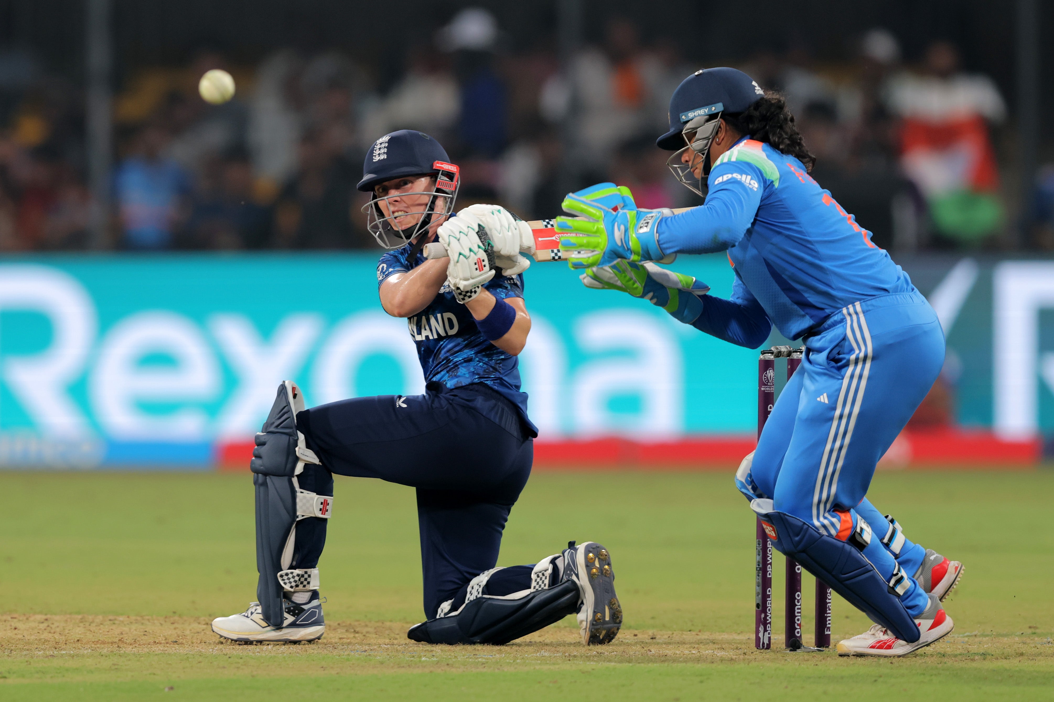 Heather Knight swept superbly on her way to a third ODI ton