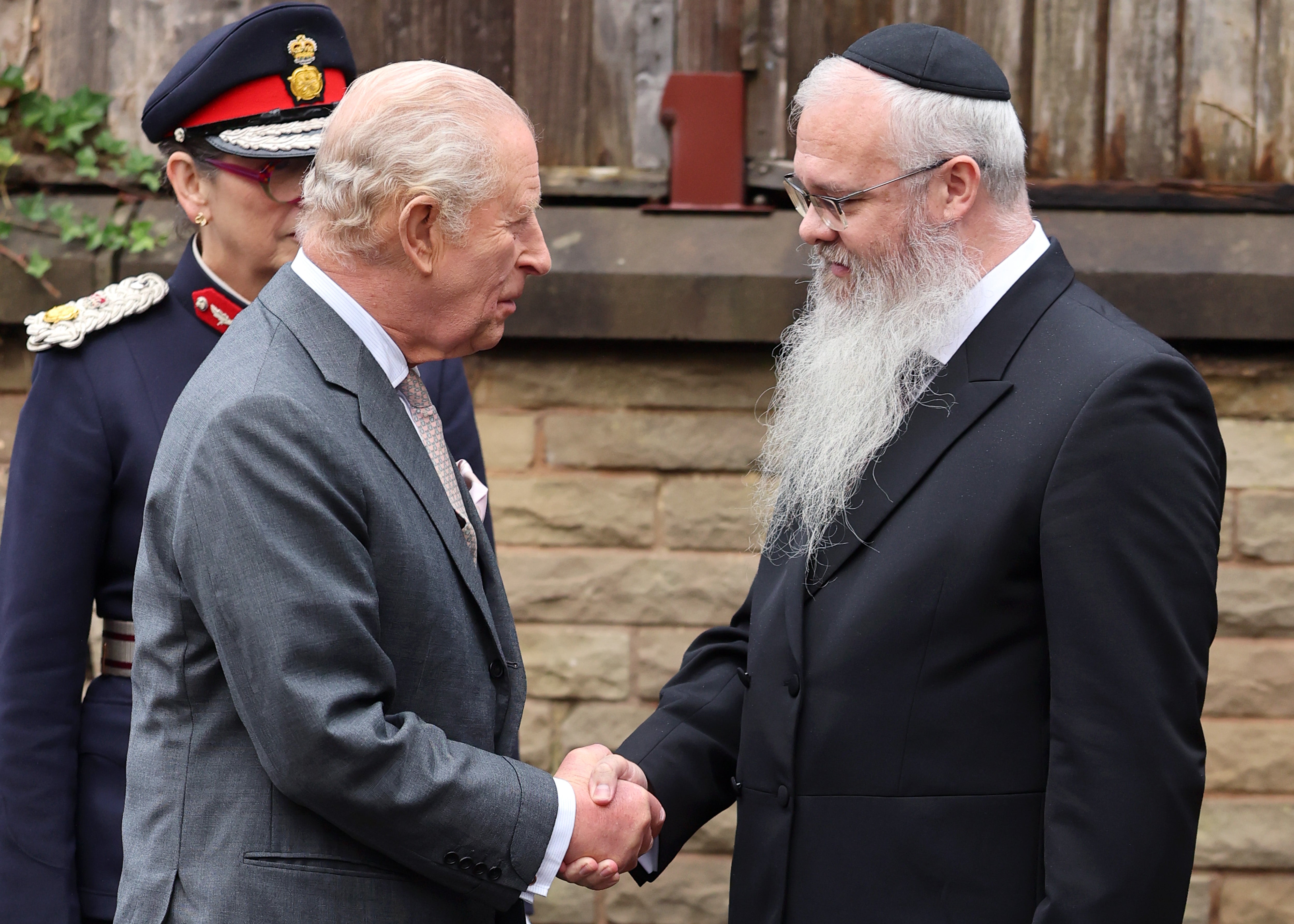 Charles at Heaton Park Hebrew Congregation Synagogue in Manchester