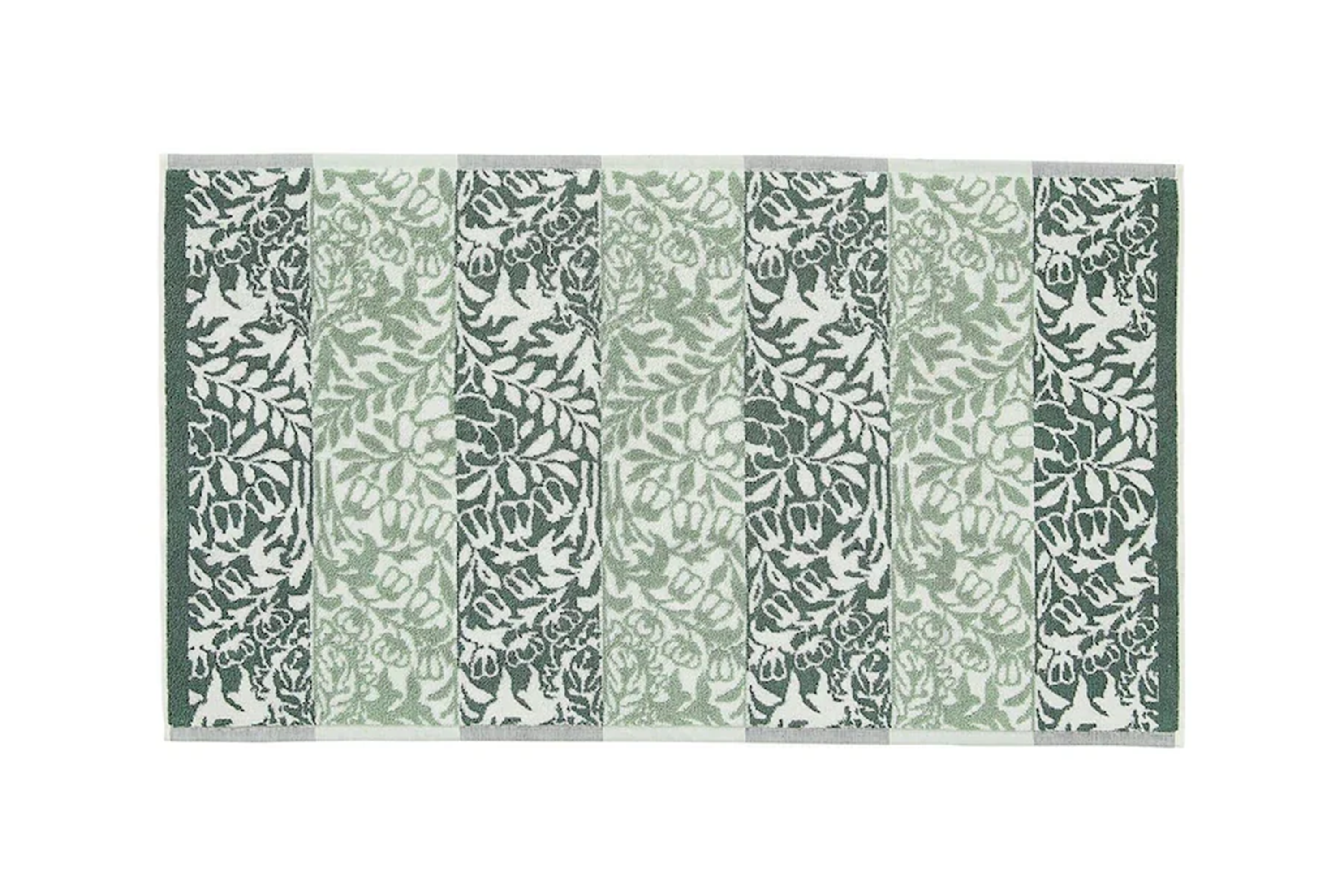best bath mat indybest review William Morris at Home sage green rose stripe bath mat