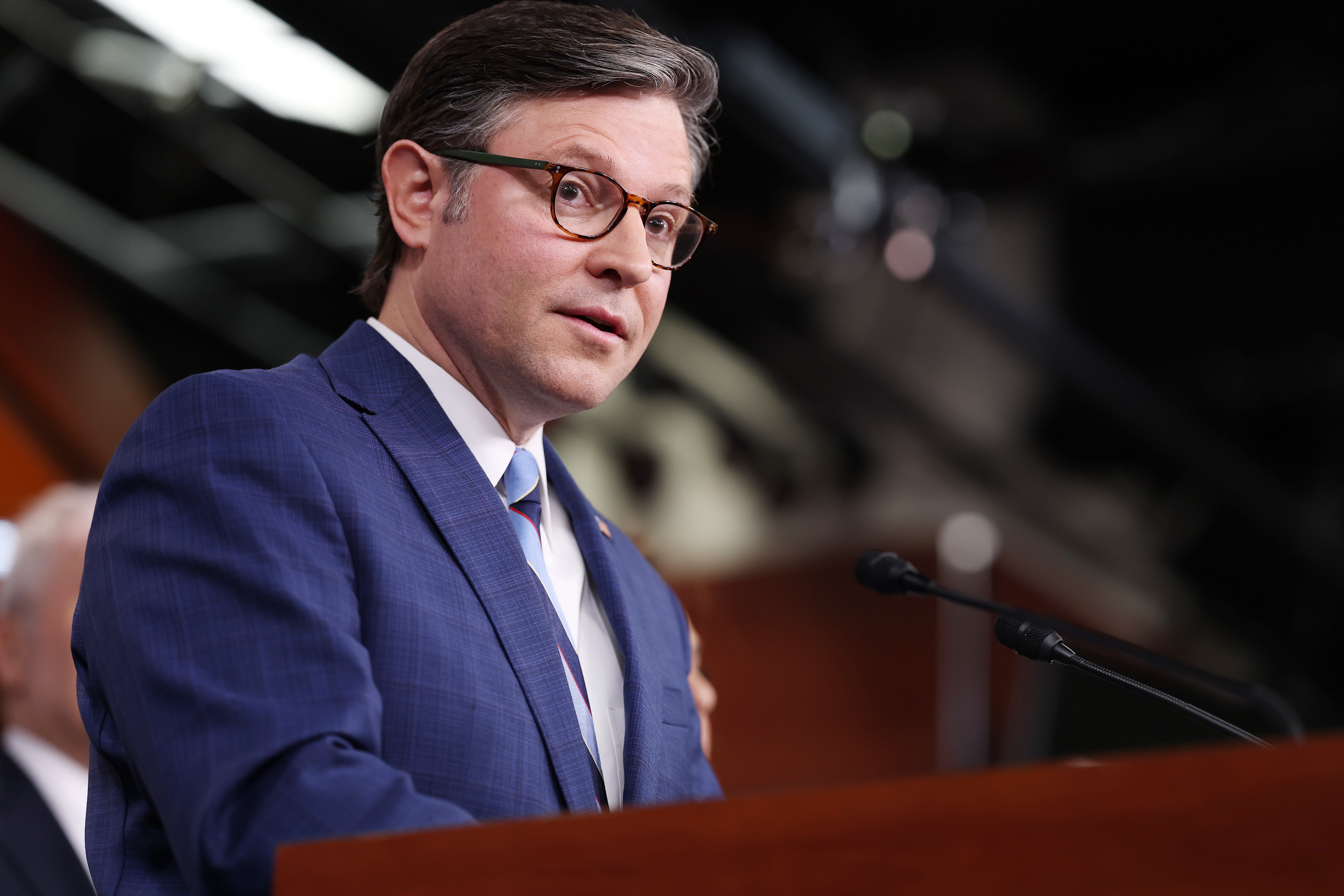 House Speaker Mike Johnson defended President Donald Trump’s AI video where he proceeded to dump feces on protesters at the ‘No Kings’ rally.