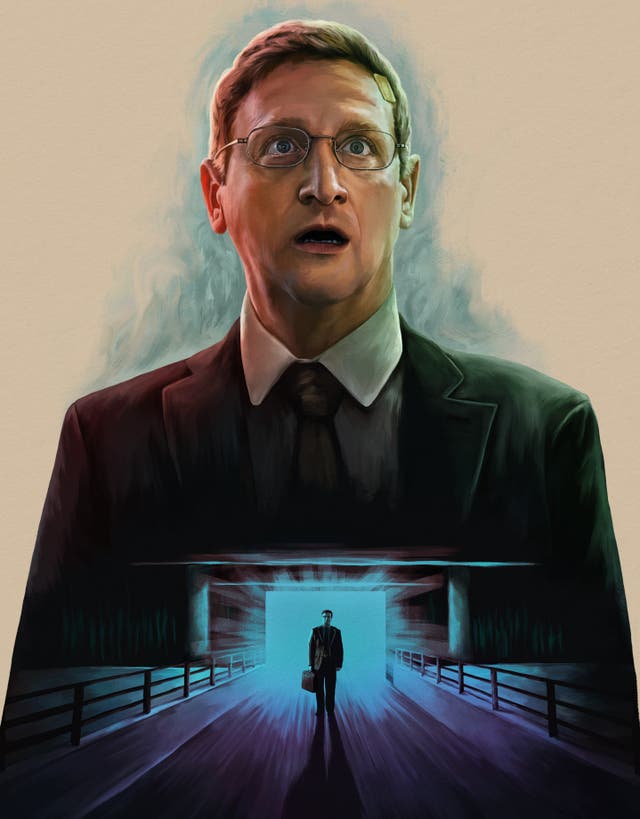 <p>Utter, unpredictable nonsense: Tim Robinson in promotional artwork for ‘The Chair Company’</p>