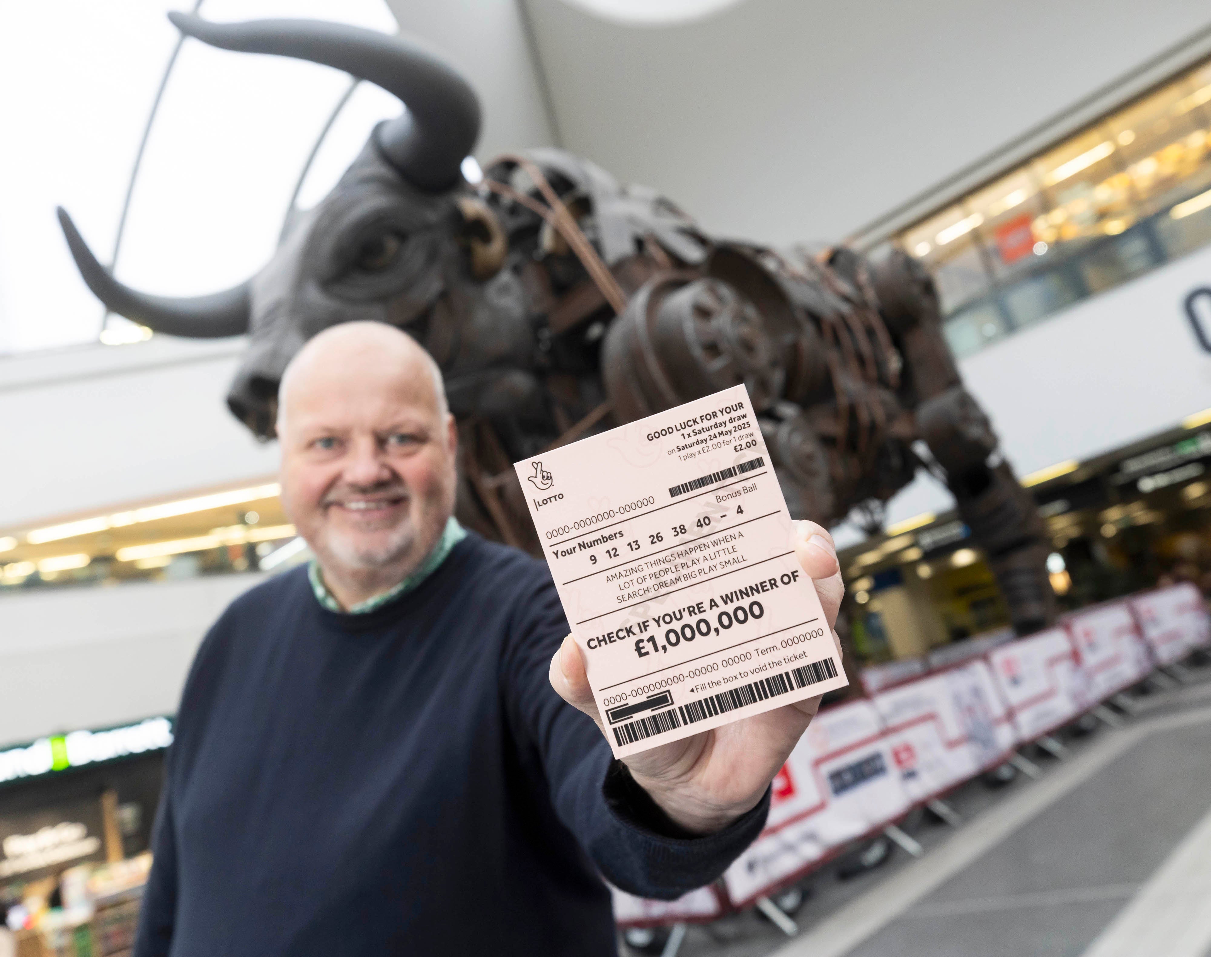 Andy Carter, Senior Winners' Advisor at Allwyn, the operator of The National Lottery, takes to the streets of Birmingham to track down a missing £1m Lotto winner