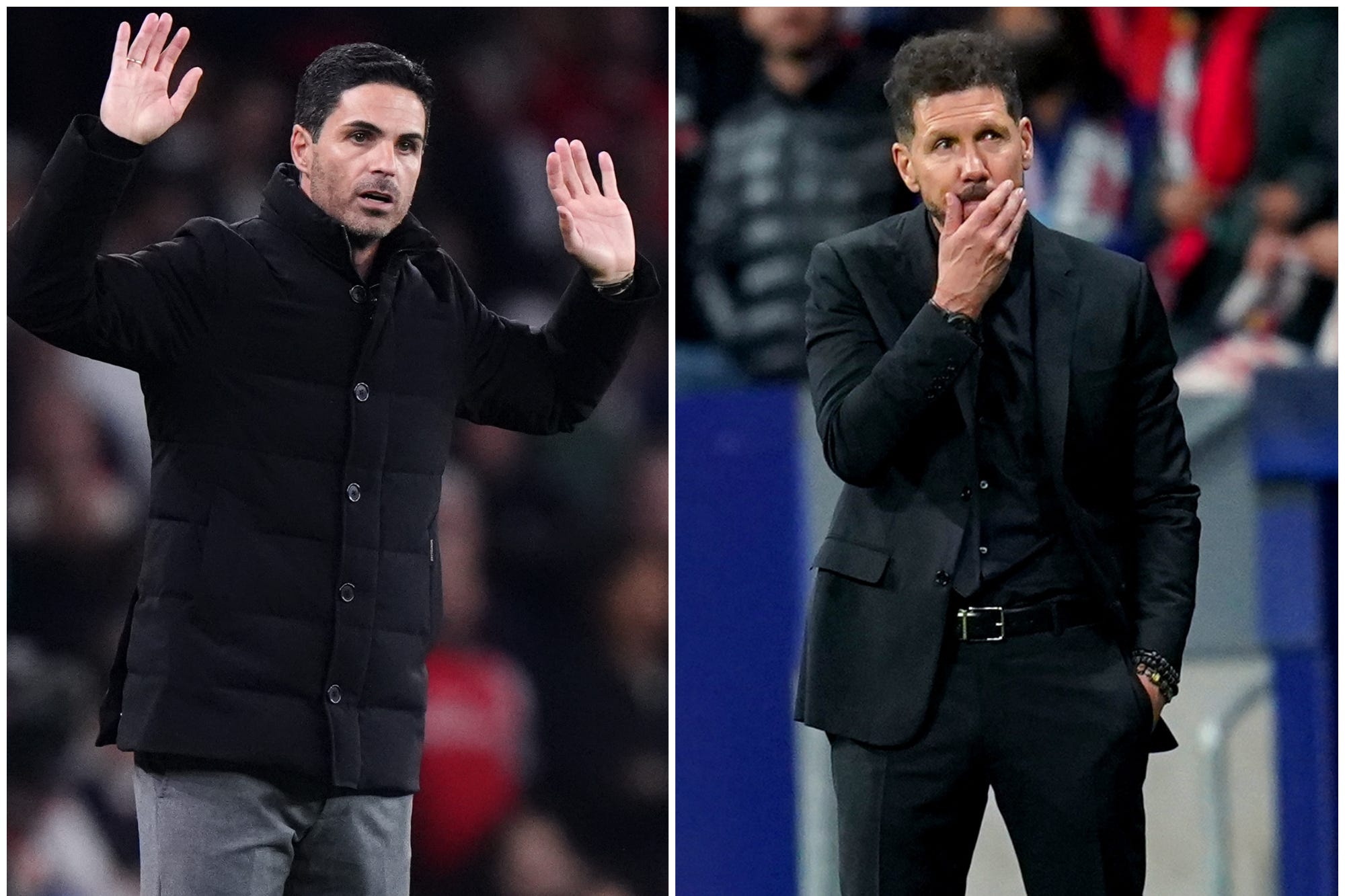 Mikel Arteta called rival boss Diego Simeone ‘outstanding’ as the two prepare to meet (PA)