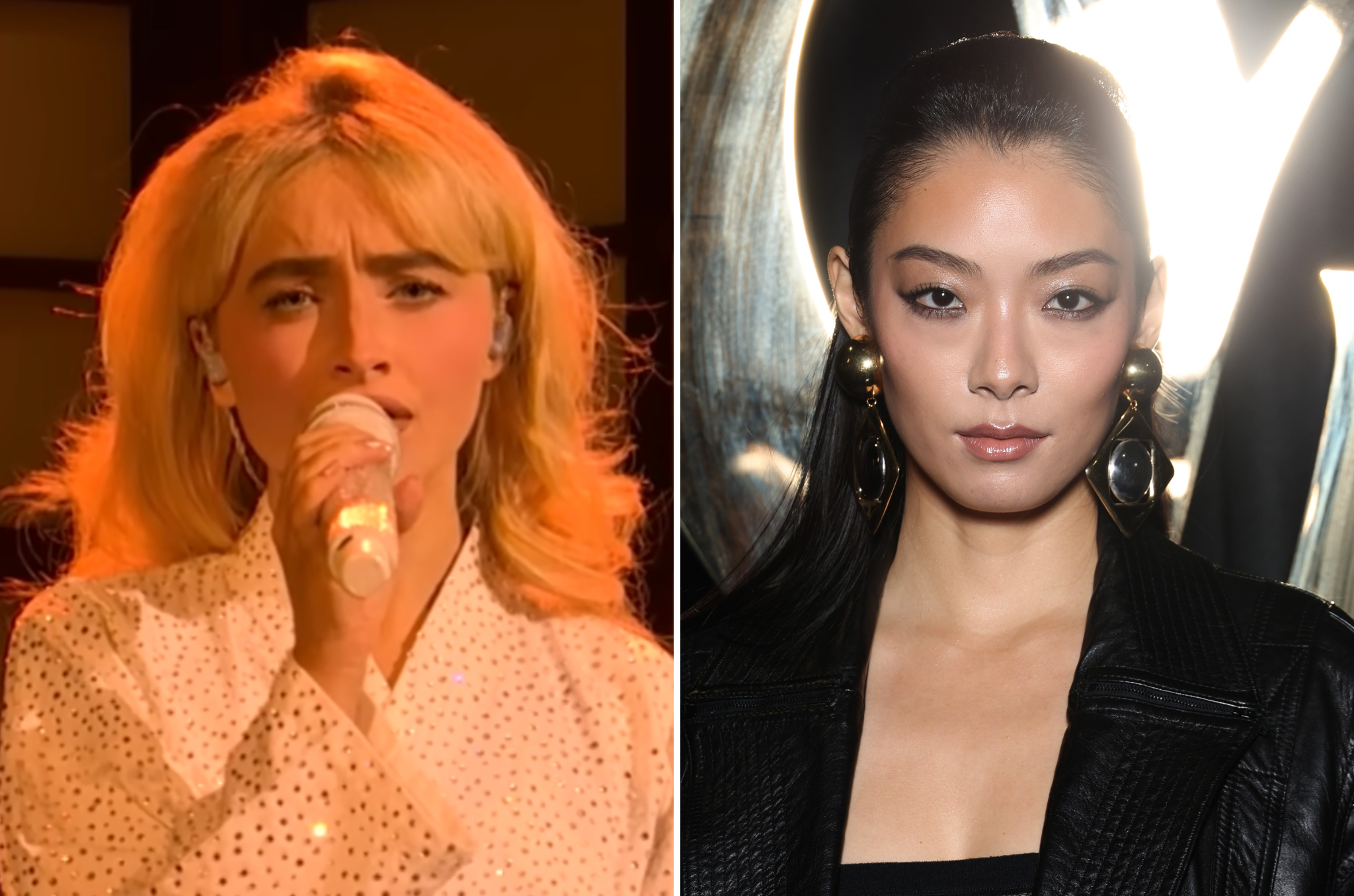 British-Japanese singer Rina Sawayama (right) reacted to Sabrina Carpenter's (left) recent 'SNL' performance