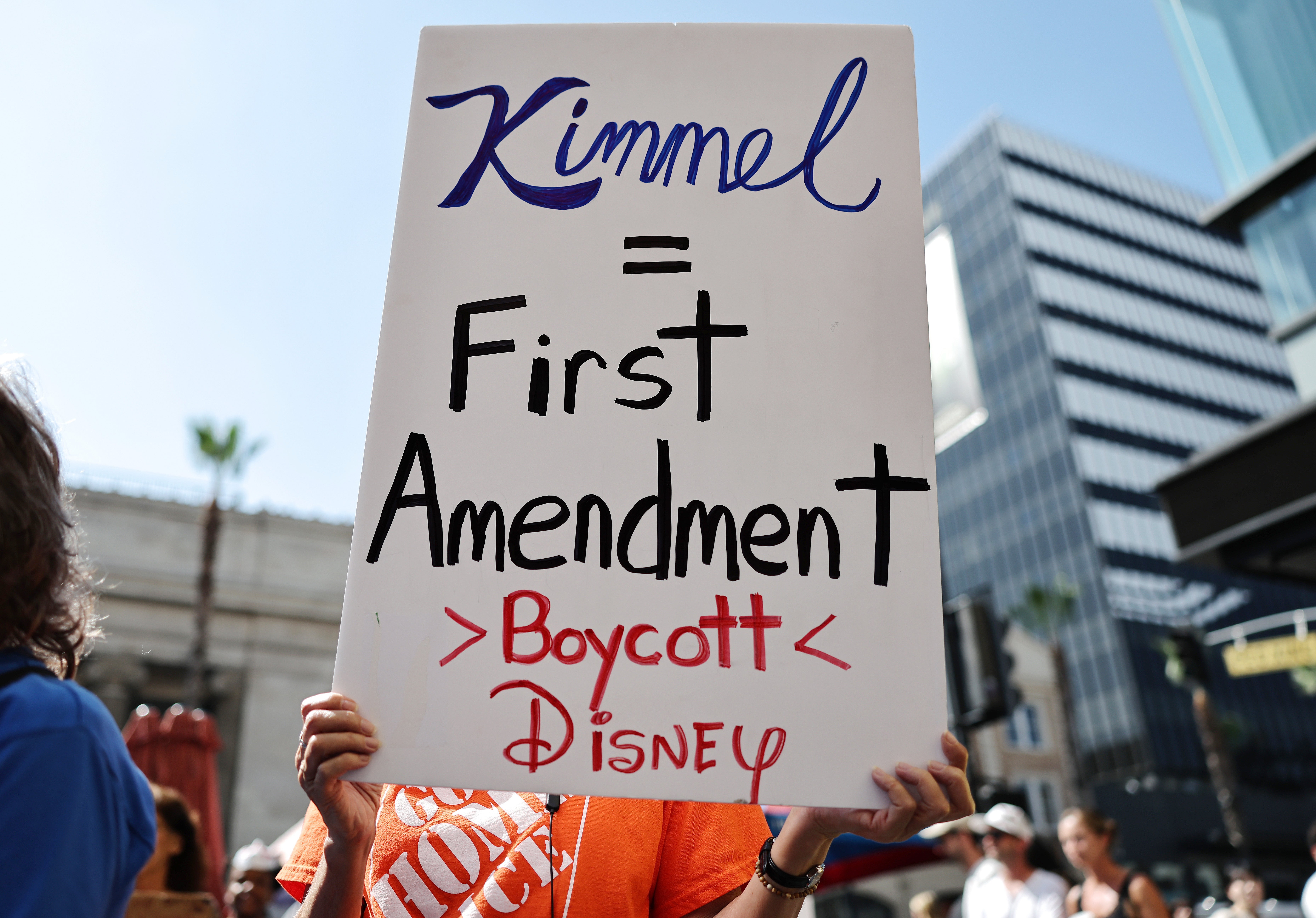 Kimmel's suspension caused a wave of public outcry, which included boycotting Hulu and Disney+