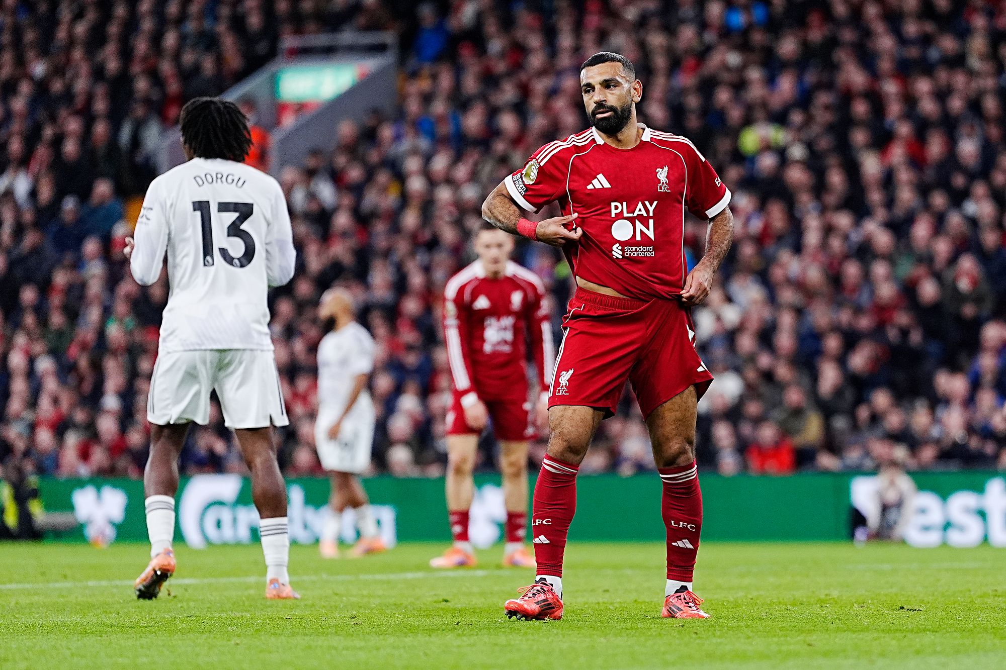 Mo Salah missed chances against Manchester United and is struggling for form this term