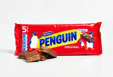 <p>Proof that nostalgia has a sweet tooth – the Penguin bar looks the same, even if what’s inside isn’t</p>