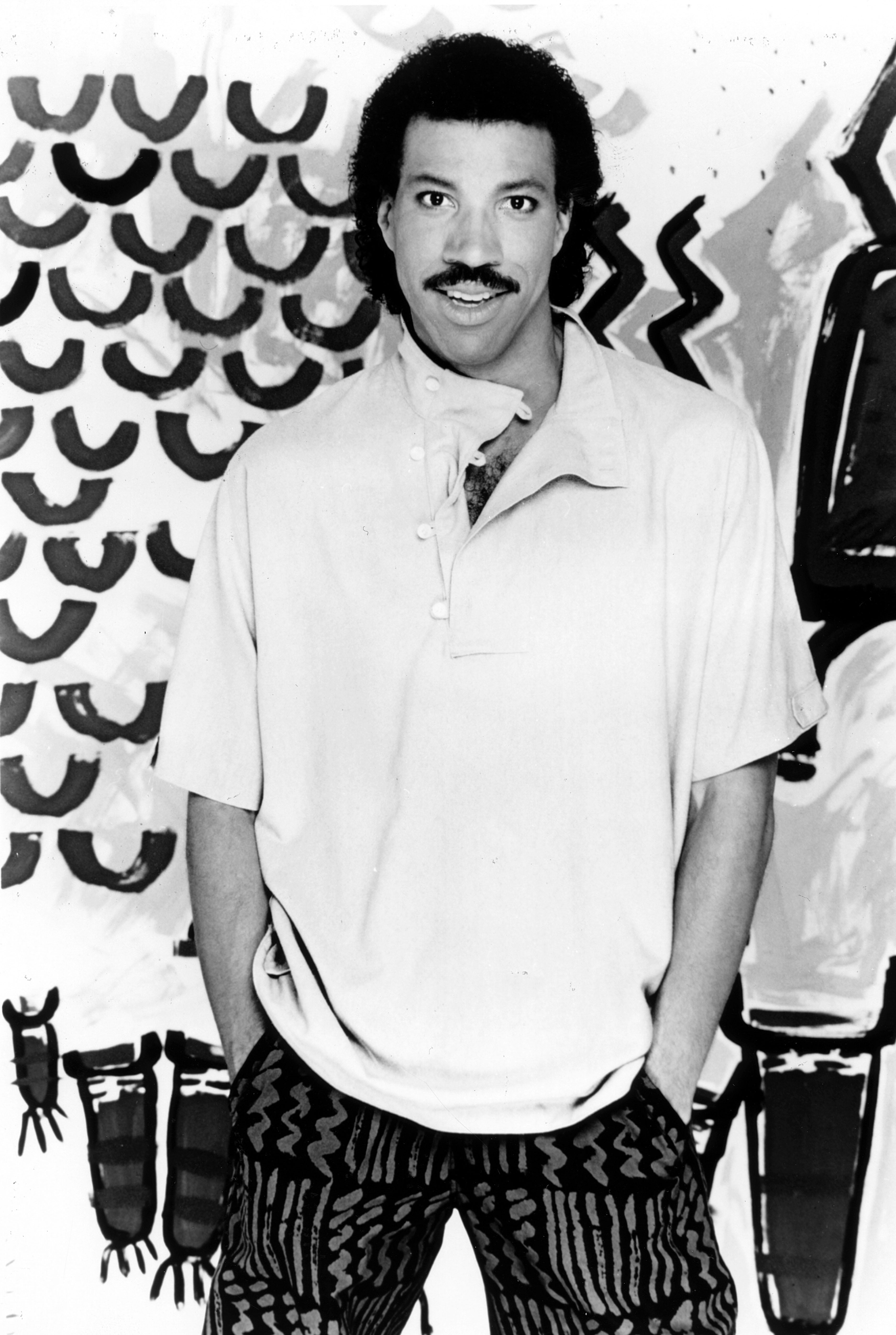 Lionel Richie became famous for his facial hair