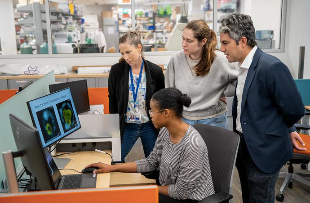 Discovery could lead to an ‘off-the-shelf cancer vaccine’ according to lead researcher Dr Elias Sayour (right)