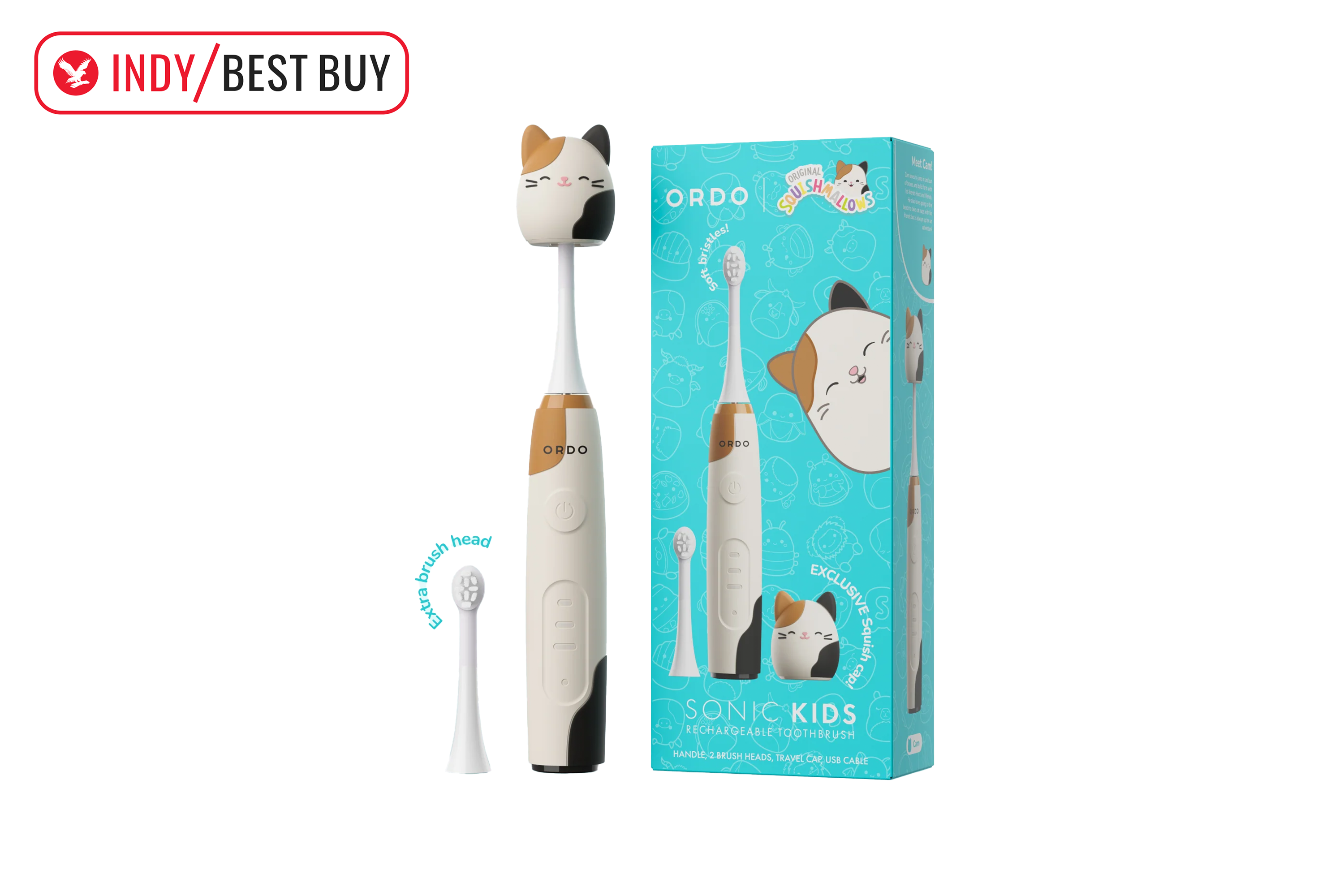 best kids' toothbrush indybest review Ordo X Squishmallows sonic kids rechargeable toothbrush