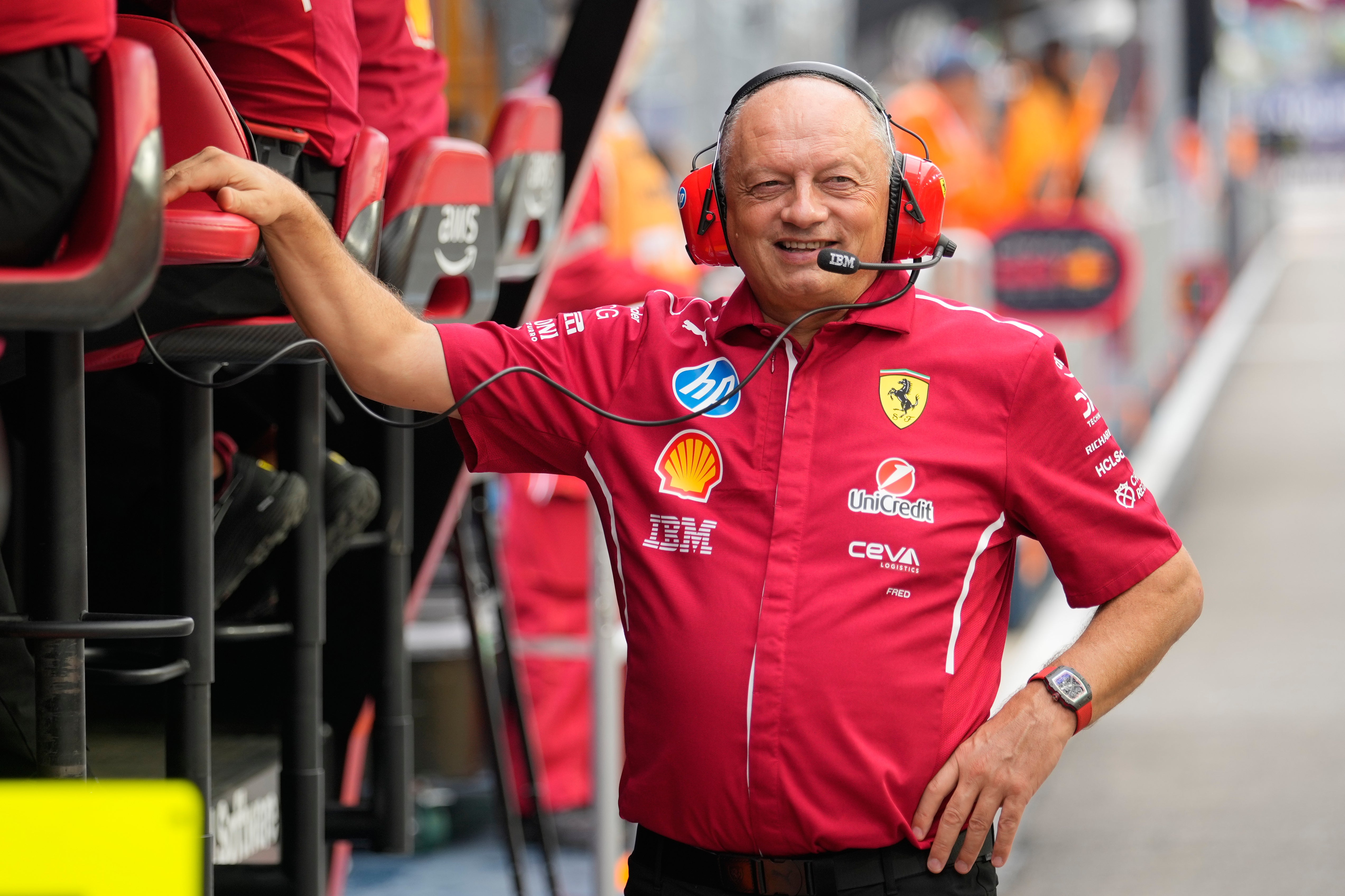 Fred Vasseur has been given the backing of Ferrari's chairman despite rumours Christian Horner could take his place