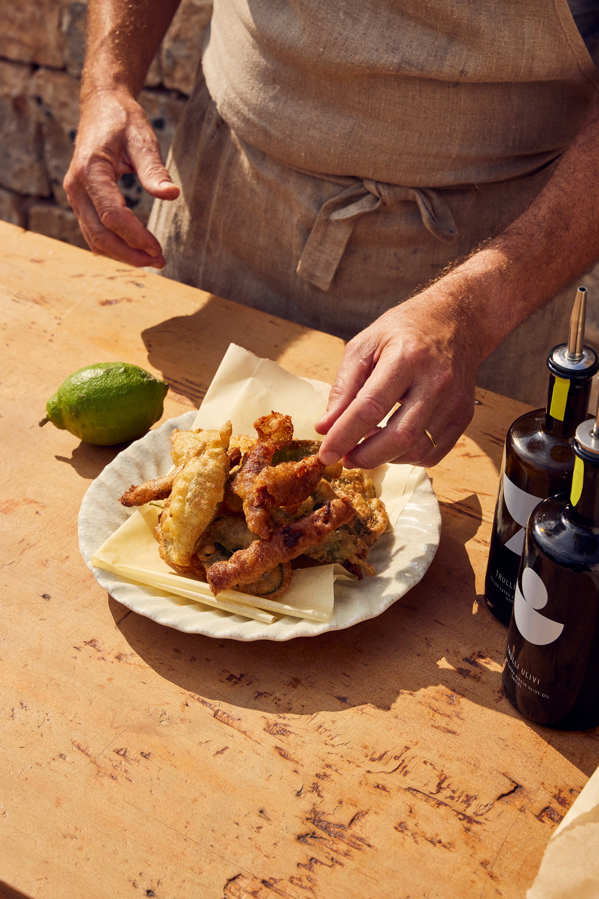 Crisp, golden and fleetingly seasonal – the kind of snack that demands to be eaten hot, with fingers and lemon wedges