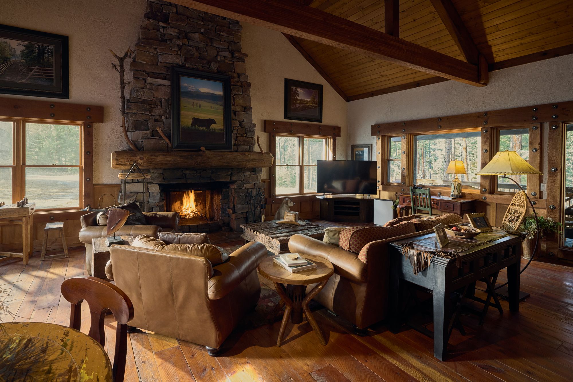 Paws Up Montana makes for a wildly wondrous Thanksgiving getaway. Pictured is a 'Big Timber Home' at the resort