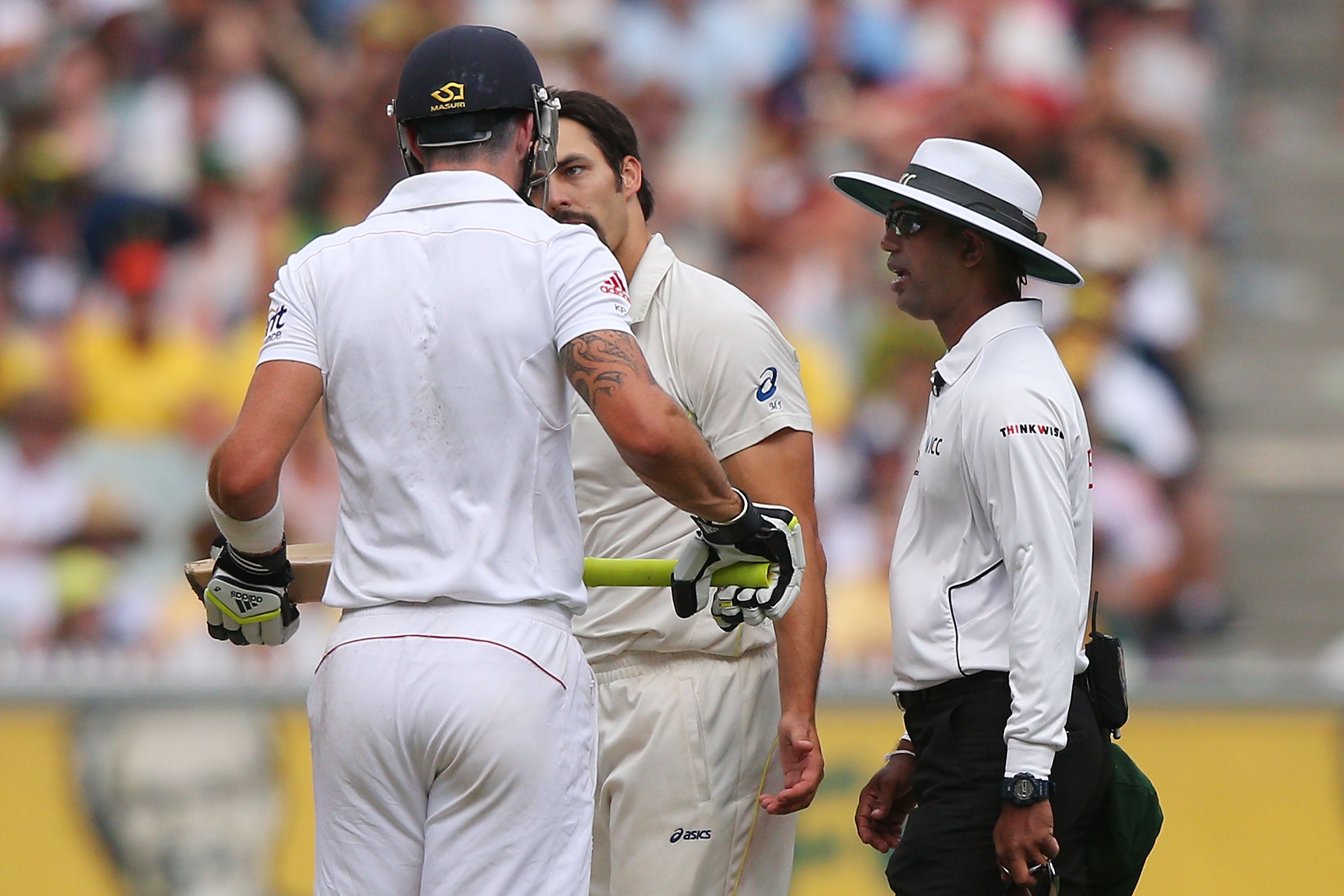 Things became heated between Kevin Pietersen and Mitchell Johnson during the 2013-14 Ashes series