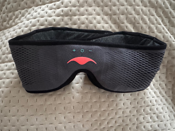 The Sound sleep mask blends sleep earphones with a black-out mask and is perfect for side sleepers