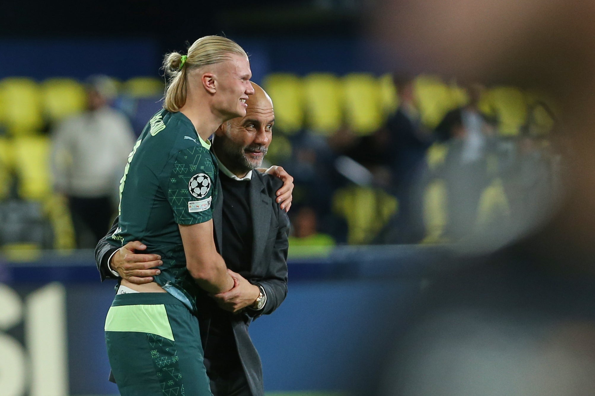 Erling Haaland fired Pep Guardiola’s side to victory (Alberto Saiz/AP)