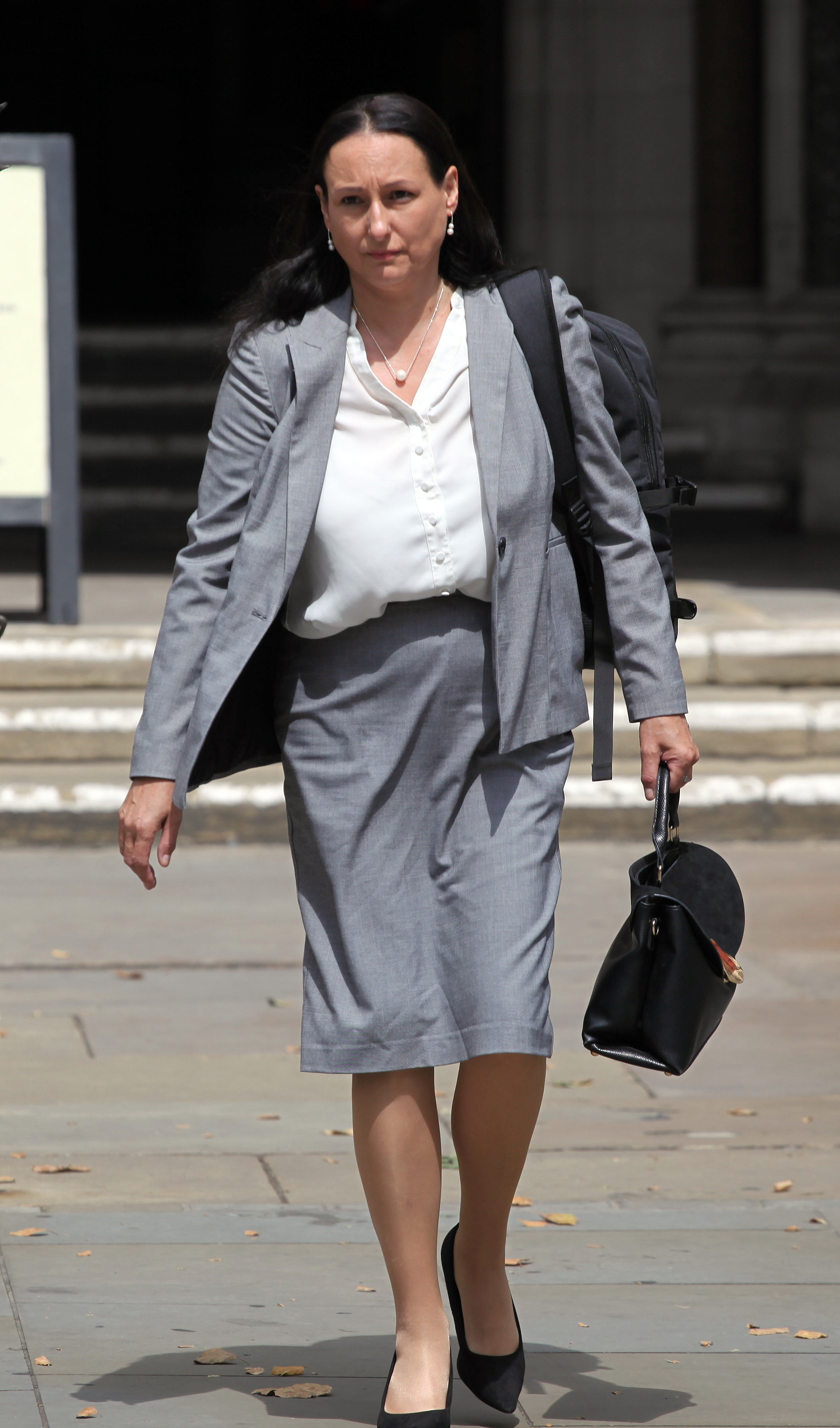 Liz Williams outside court