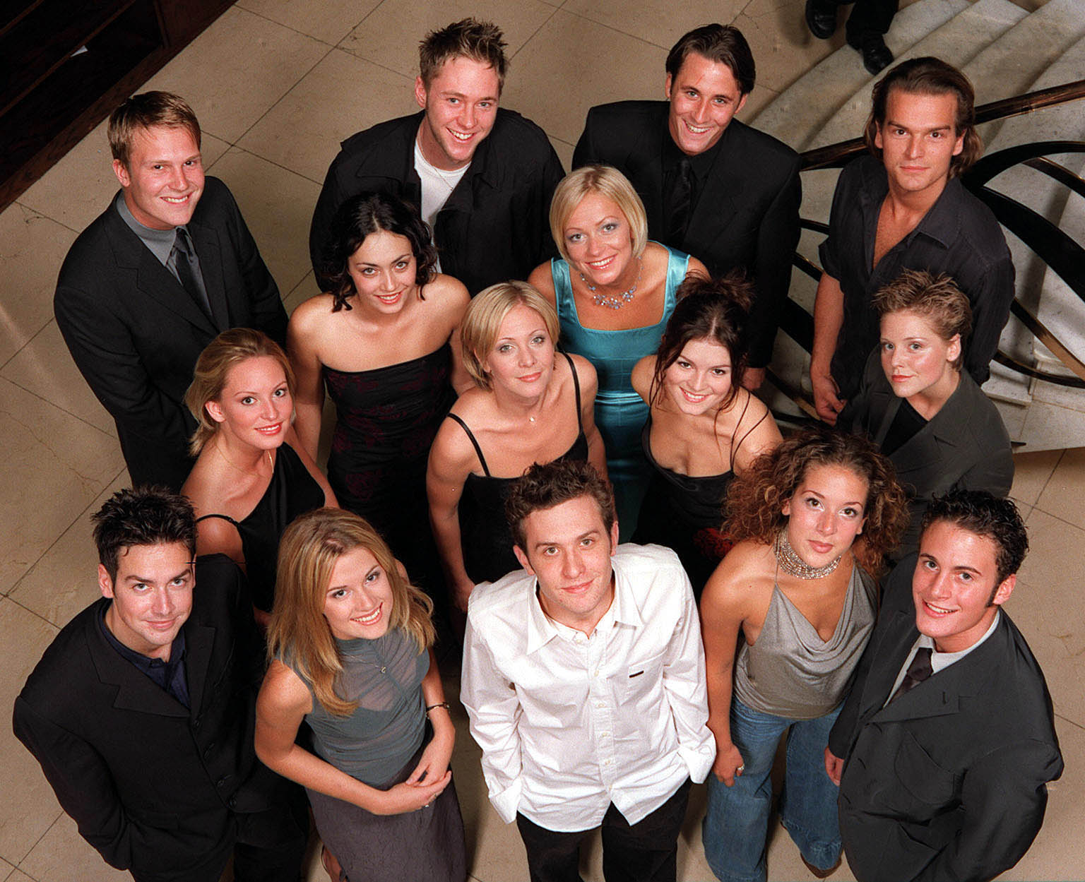 The cast of the show in the early Noughties