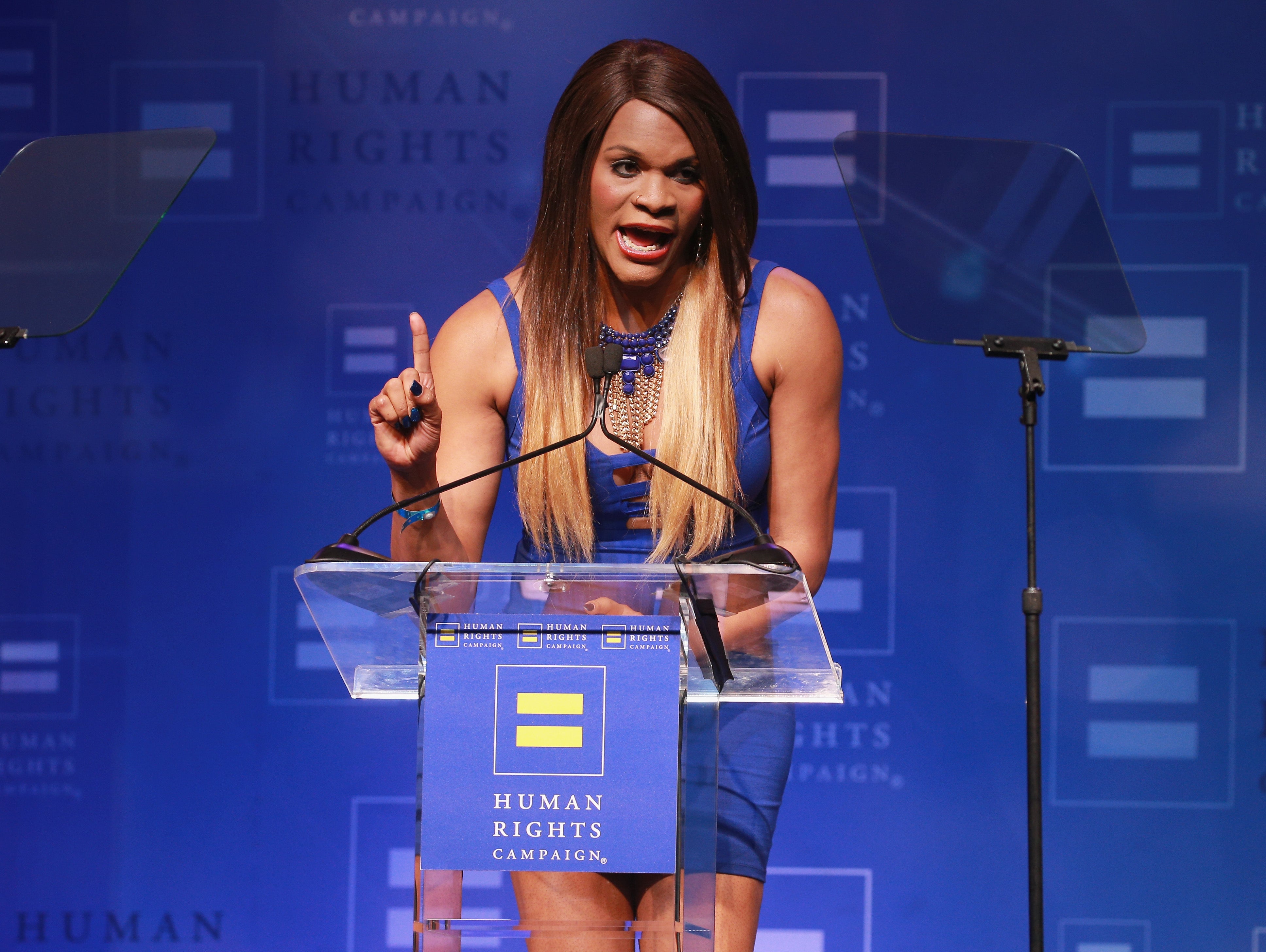 Transgender activist Blossom Brown also debated Piers Morgan about the idea of gender-neutral Olympics