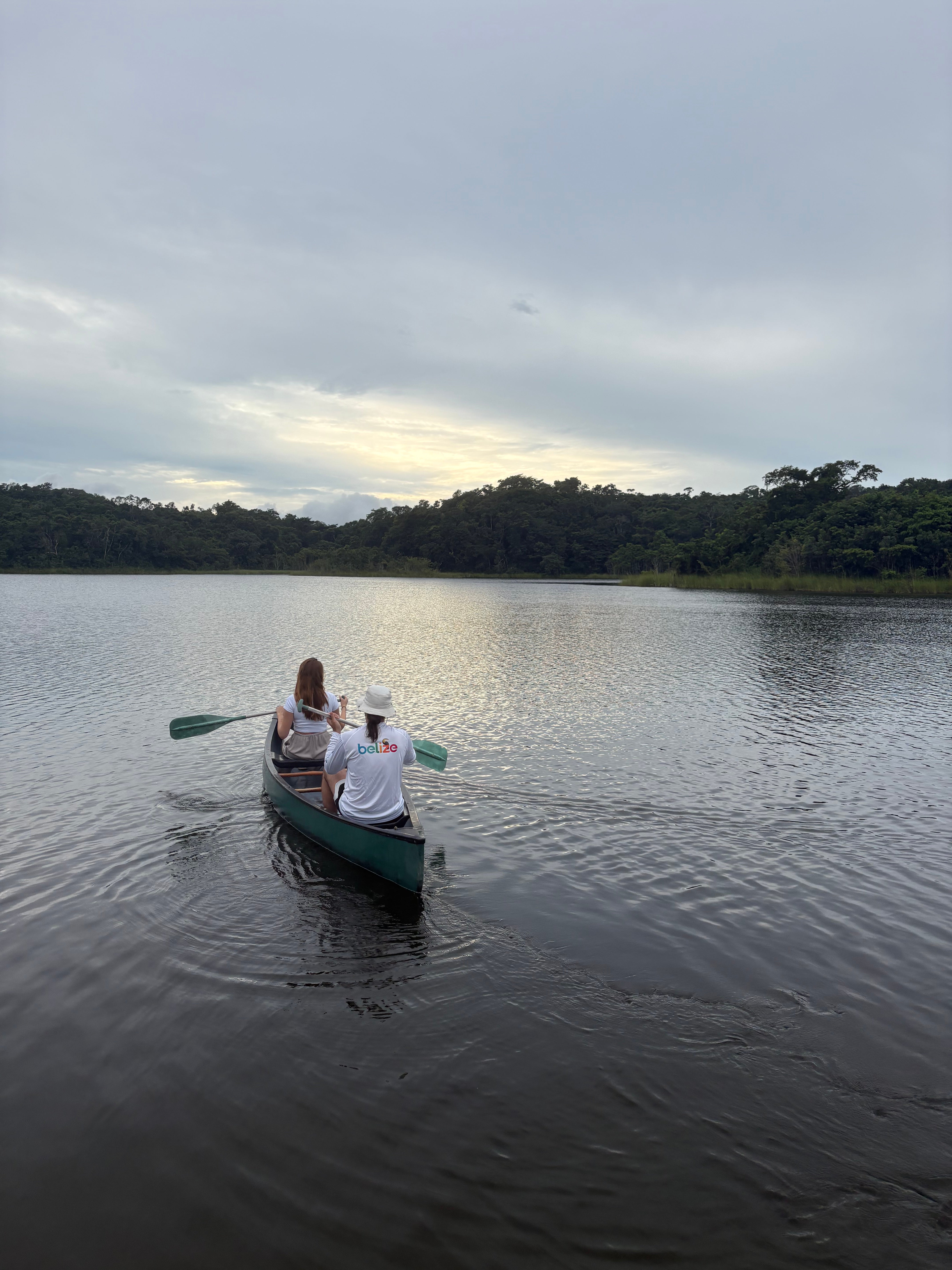 Canoing on Gallon Jug’s lagoon at sunset