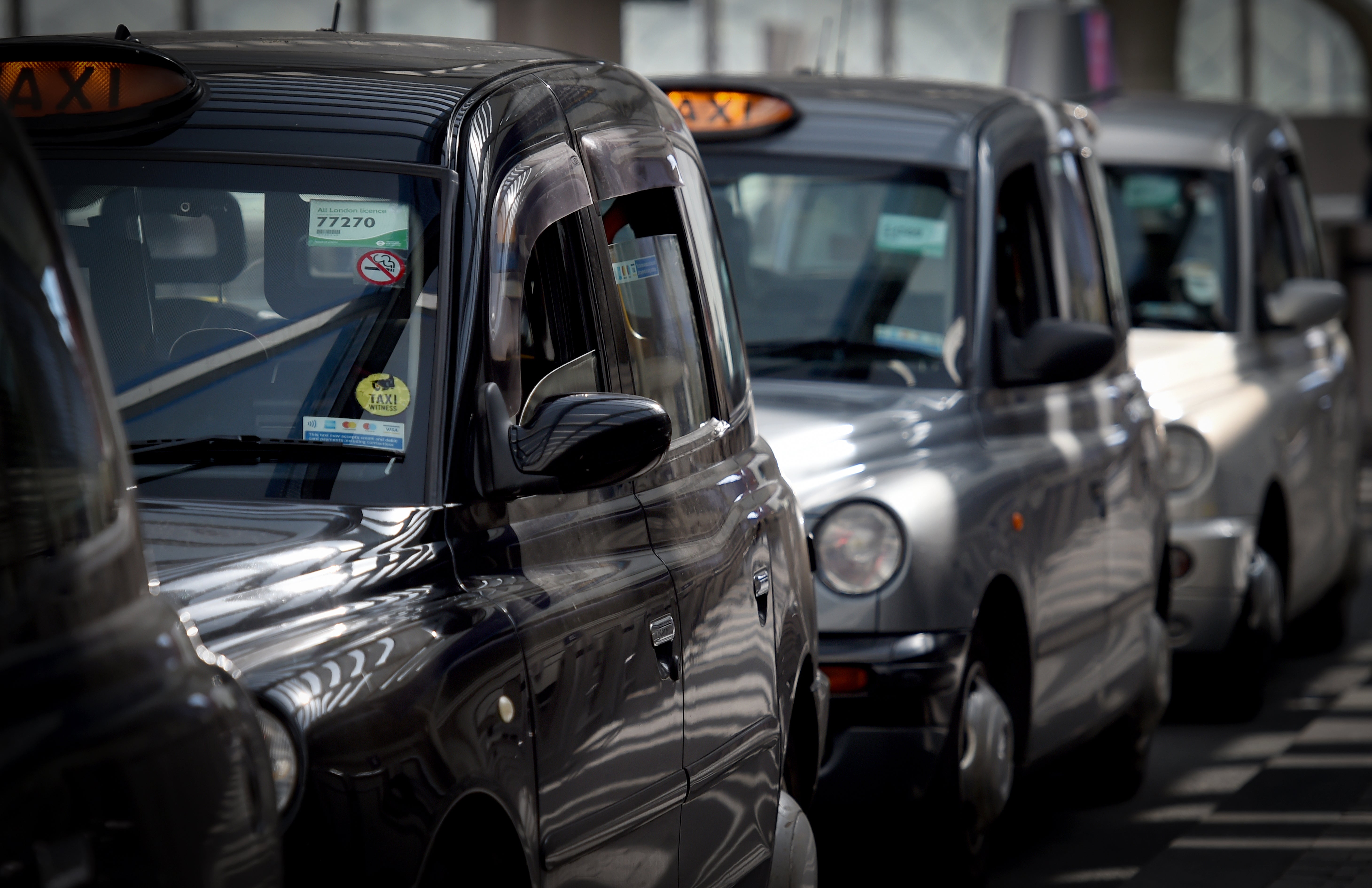 The black cab drivers are seeking around £15,000 each in damages (Lauren Hurley/PA)