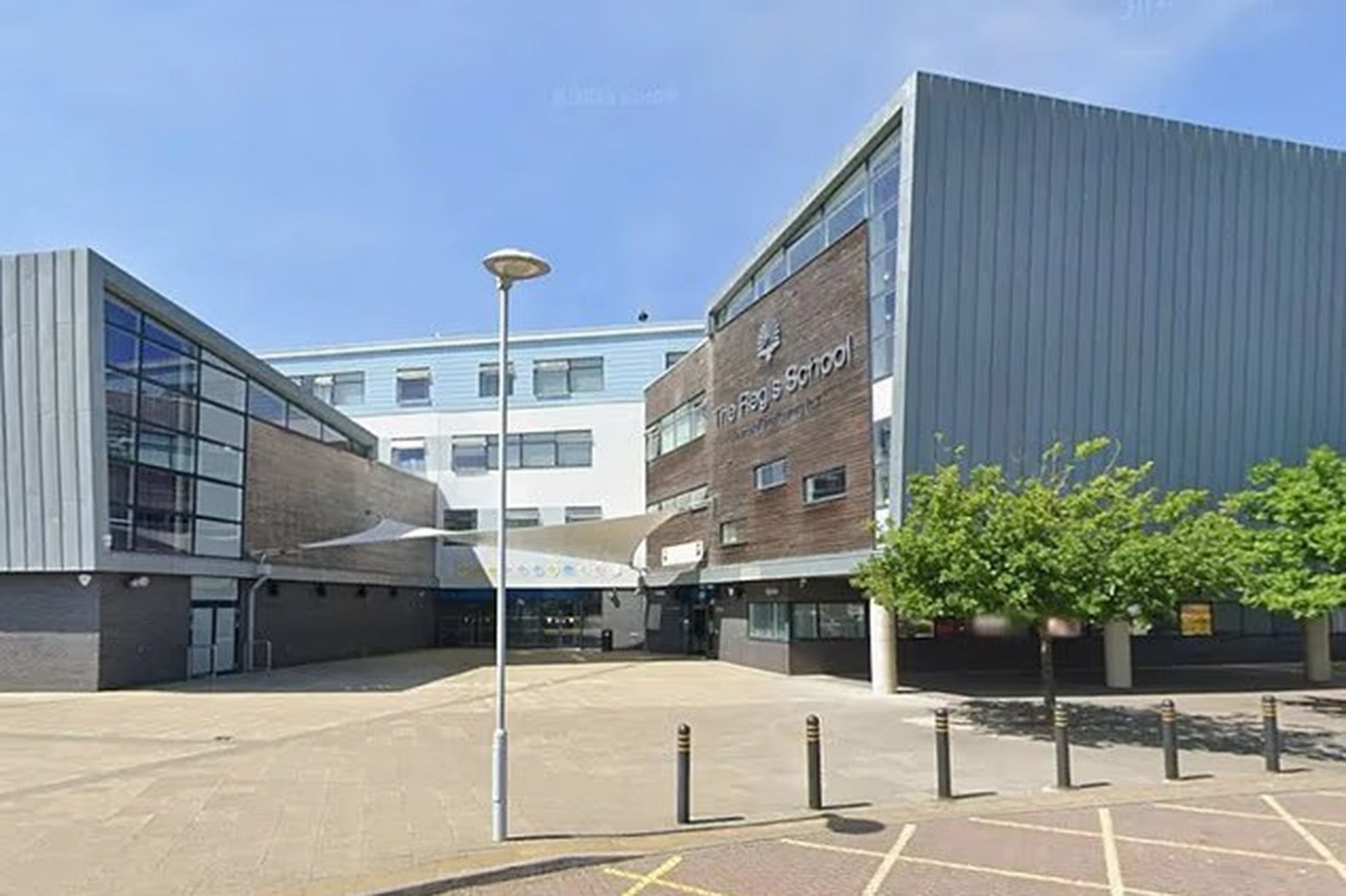 Regis School in Sussex was one of a number of schools placed under lockdown