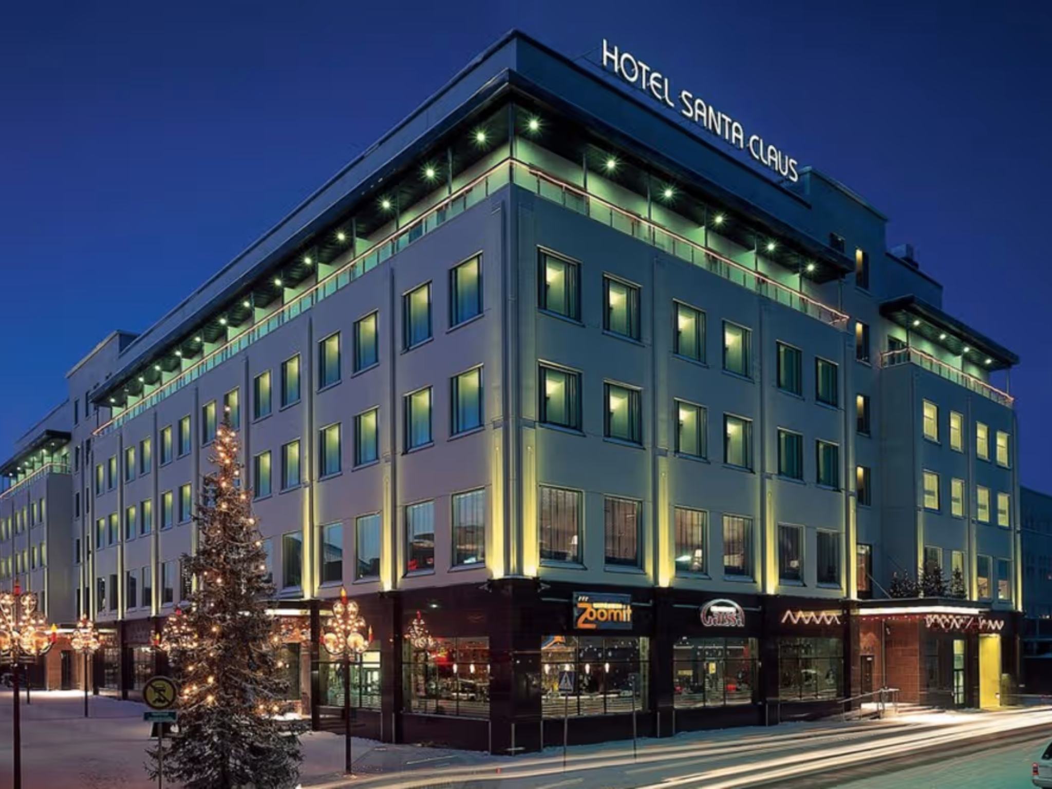 The Santa Claus hotel is a great option for those wanting a central location