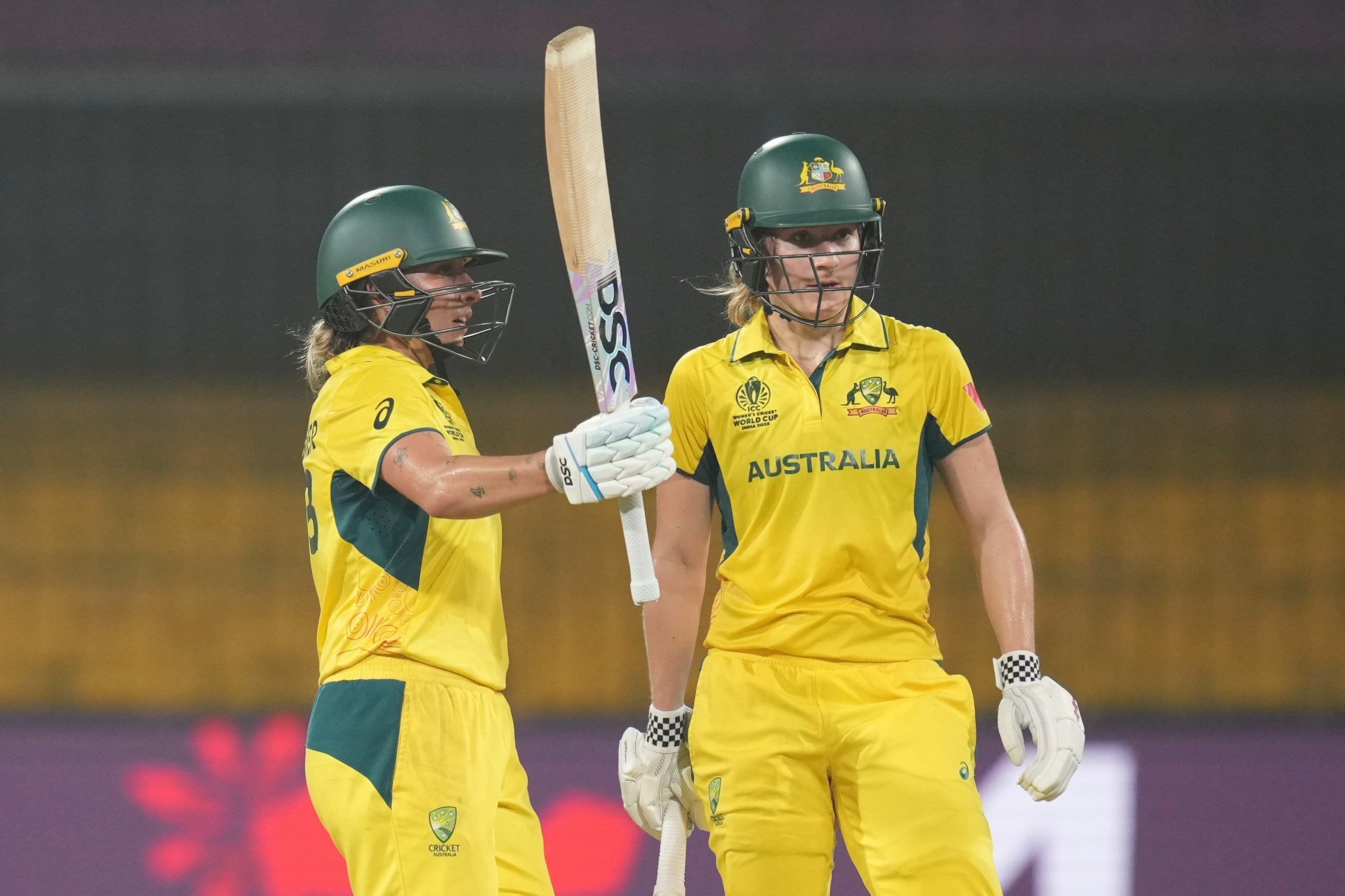 Ash Gardner and Annabel Sutherland's partnership won the game for Australia