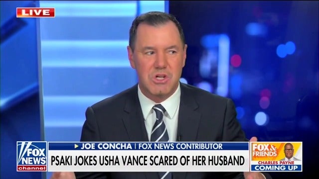 Railing against Psaki's comments, Fox News pundit Joe Concha derisively called her ‘Peppermint Patty’ before bemoaning that politics had become so ‘toxic’ and based on ‘ad hominem stuff.’