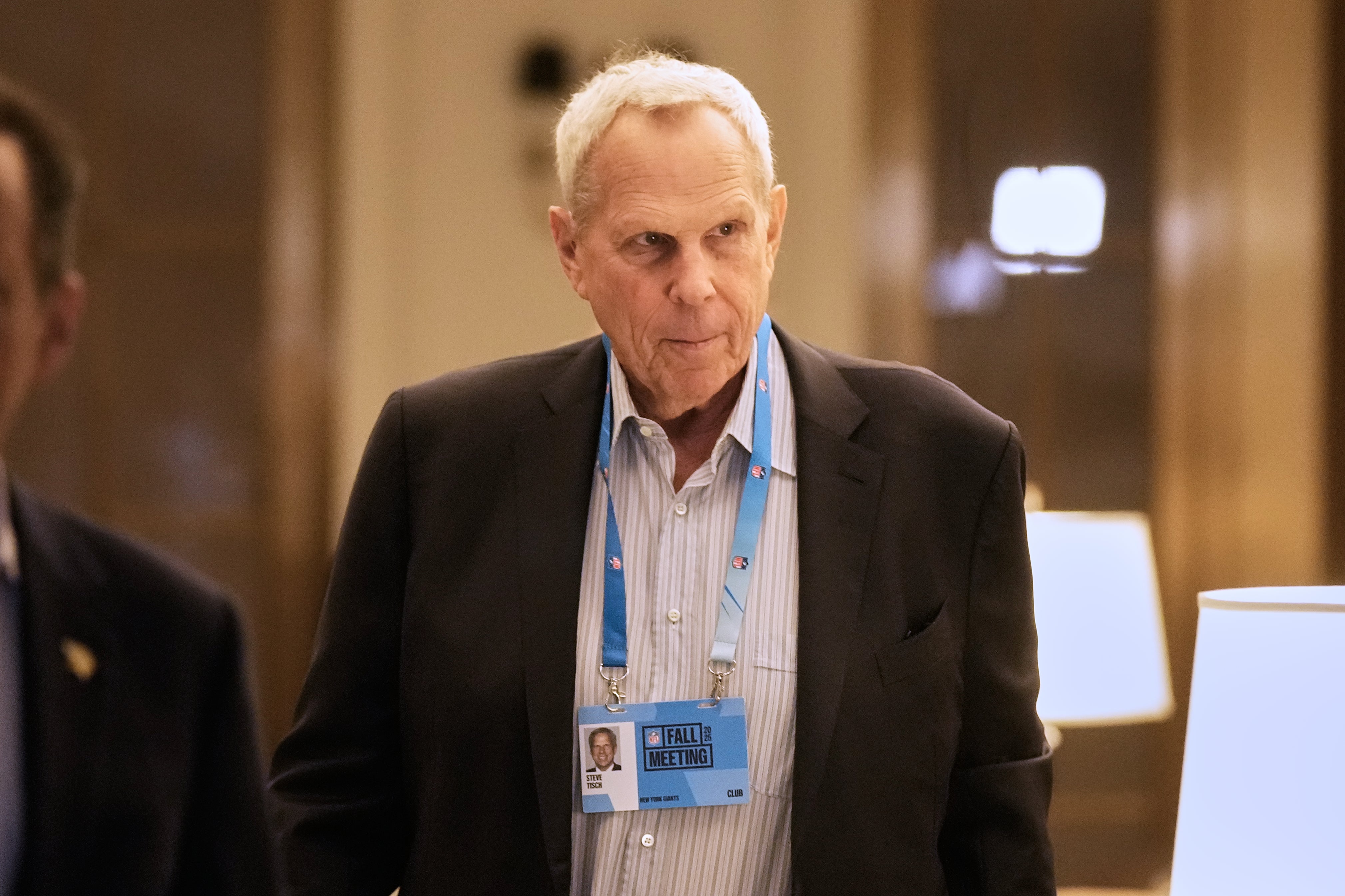 New York Giants co-owner Steve Tisch arrives for NFL owners meetings
