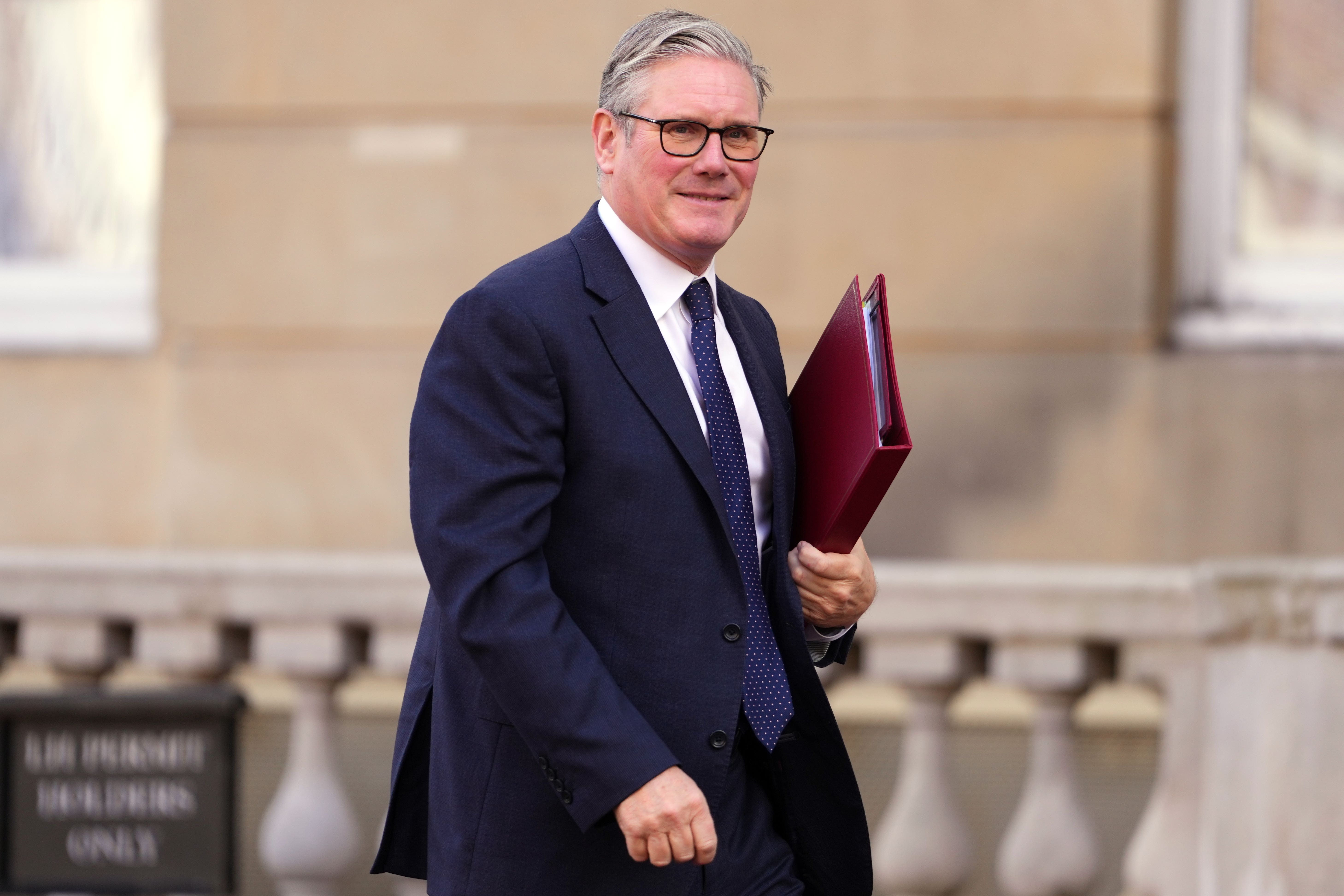 Prime Minister Sir Keir Starmer arrives for the Western Balkans Summit at Lancaster House in London this week. (Kirsty Wigglesworth/PA)