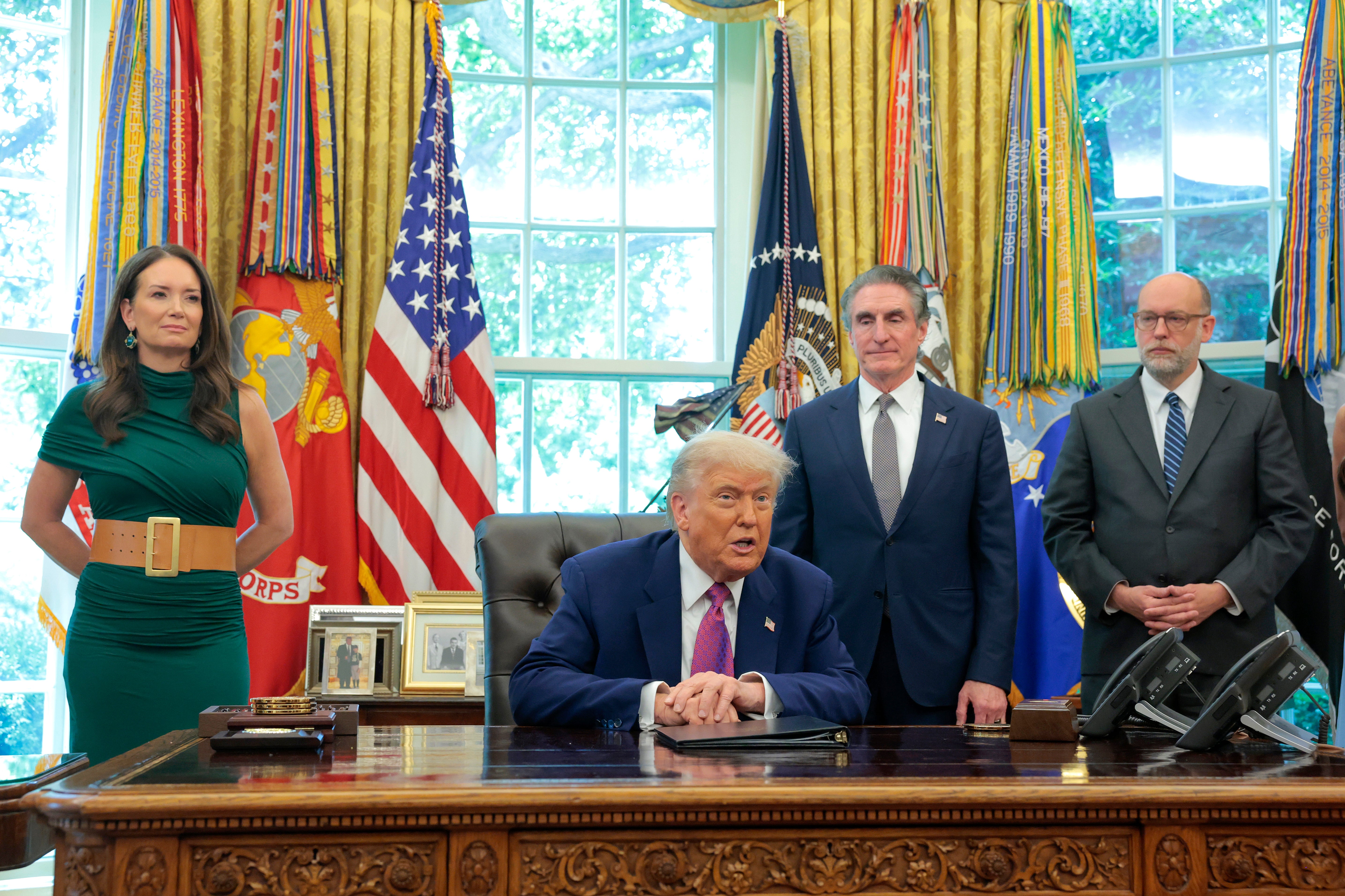 Rollins (left) is a lawyer who served in the first Trump administration, but she ultimately settled for secretary of agriculture in the second administration