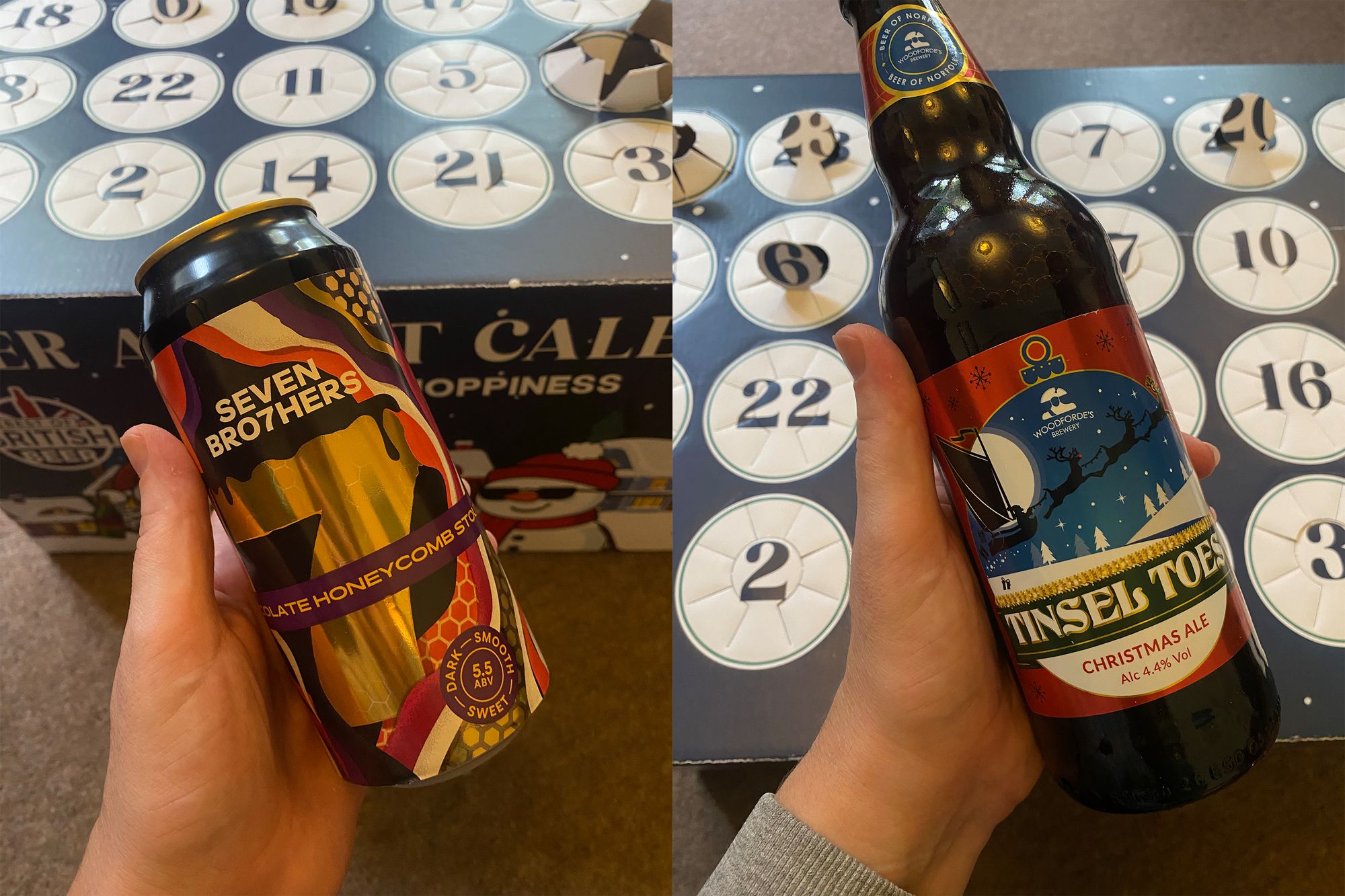 There are 24 different breweries represented from all over the country in this advent calendar