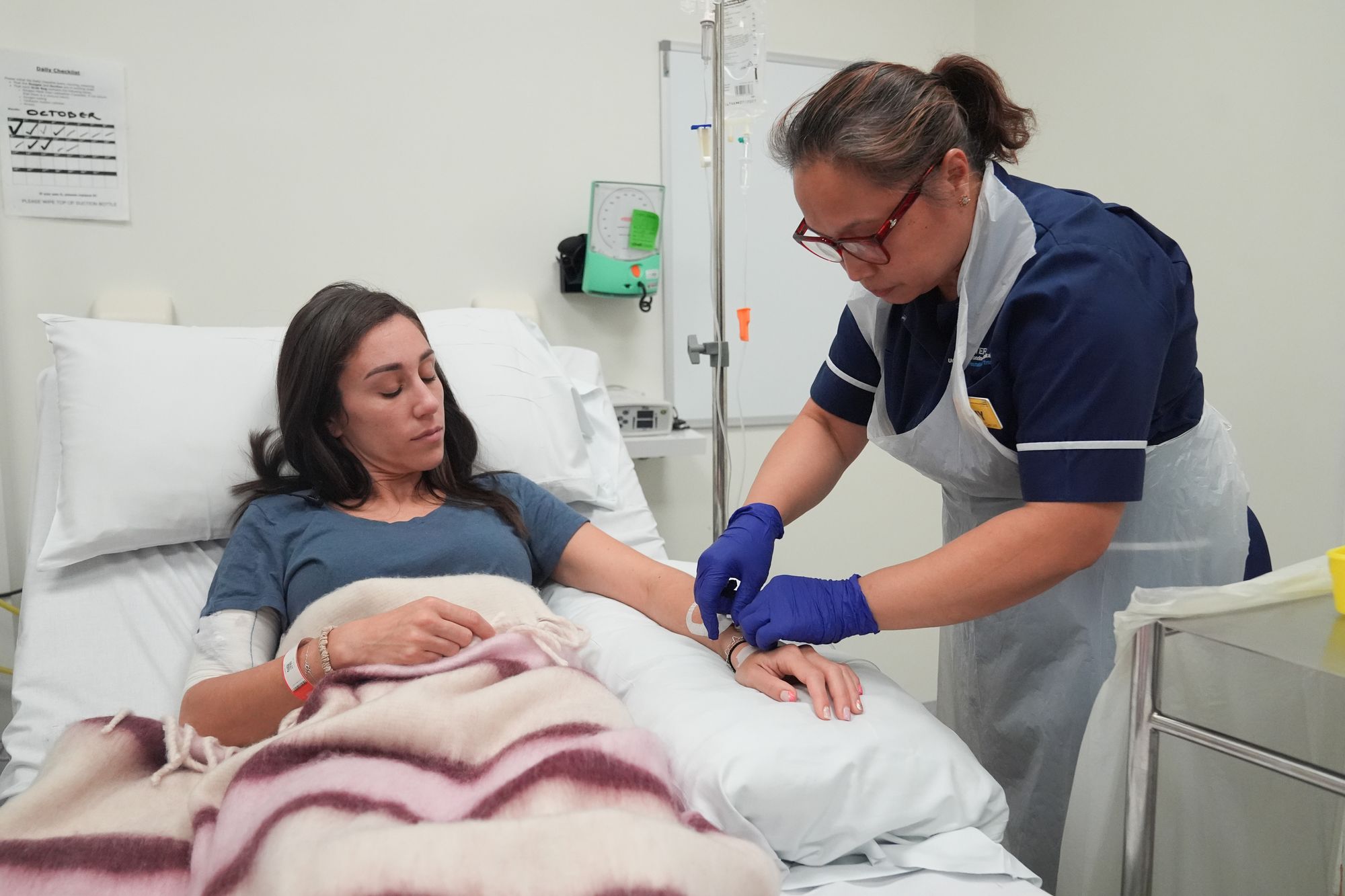 Emily receives the 'gamechanger' treatment at University College Hospital London