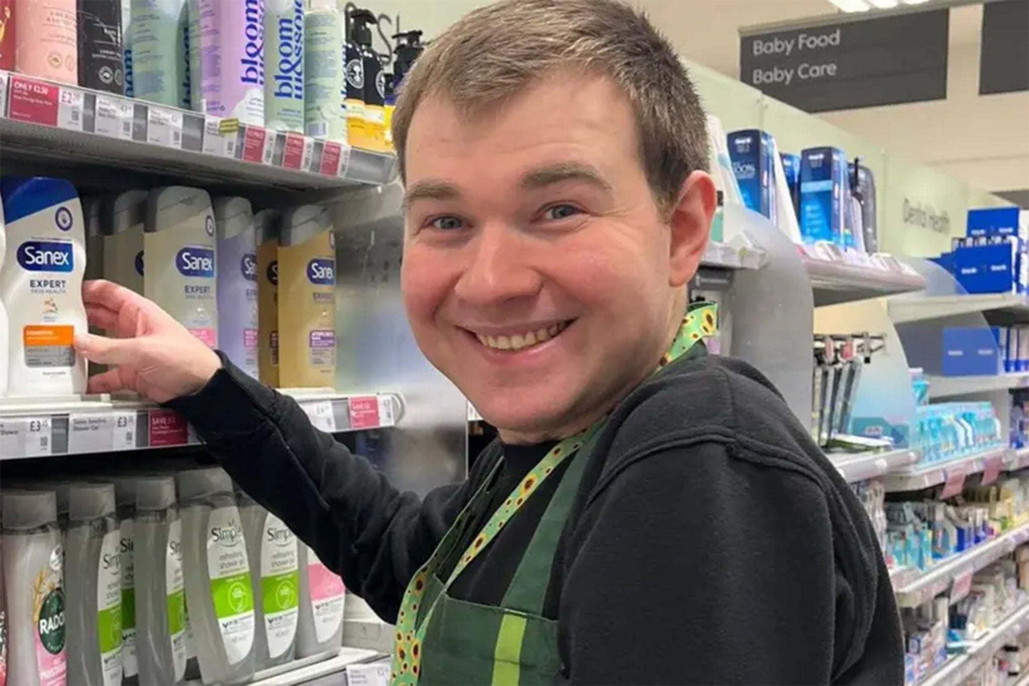 Asda has offered Tom two paid shifts a week as part of the chain’s internship programme