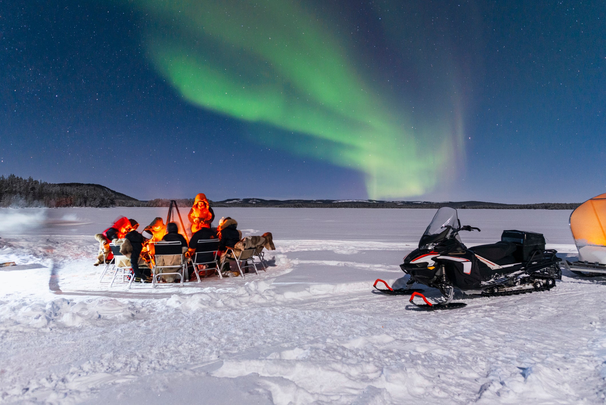 Northern lights spotting is one of the most enchanting activities available in Lapland holiday packages, aside from meeting Santa Claus, of course