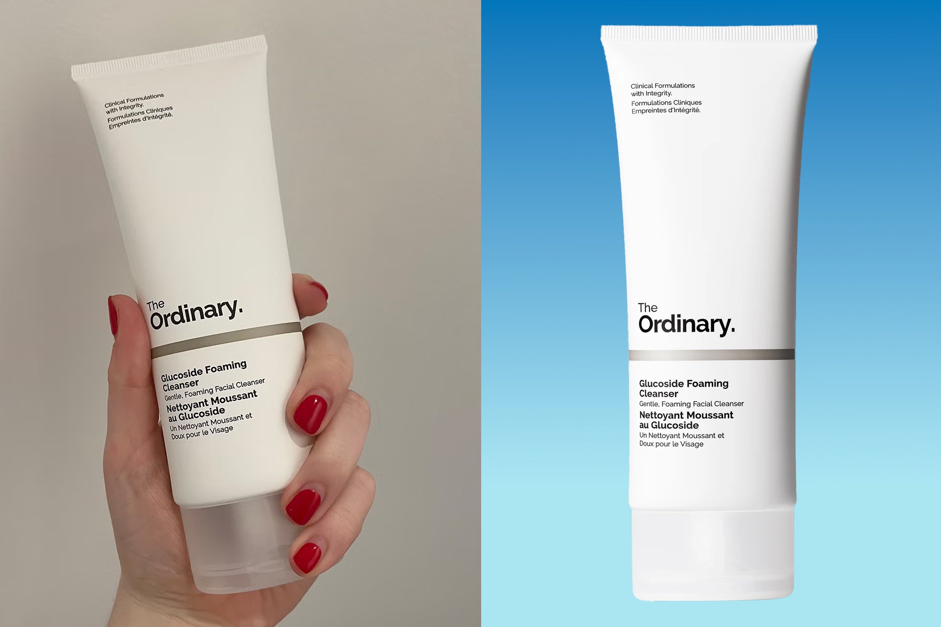 The foaming cleanser is one of the brand's two face washes