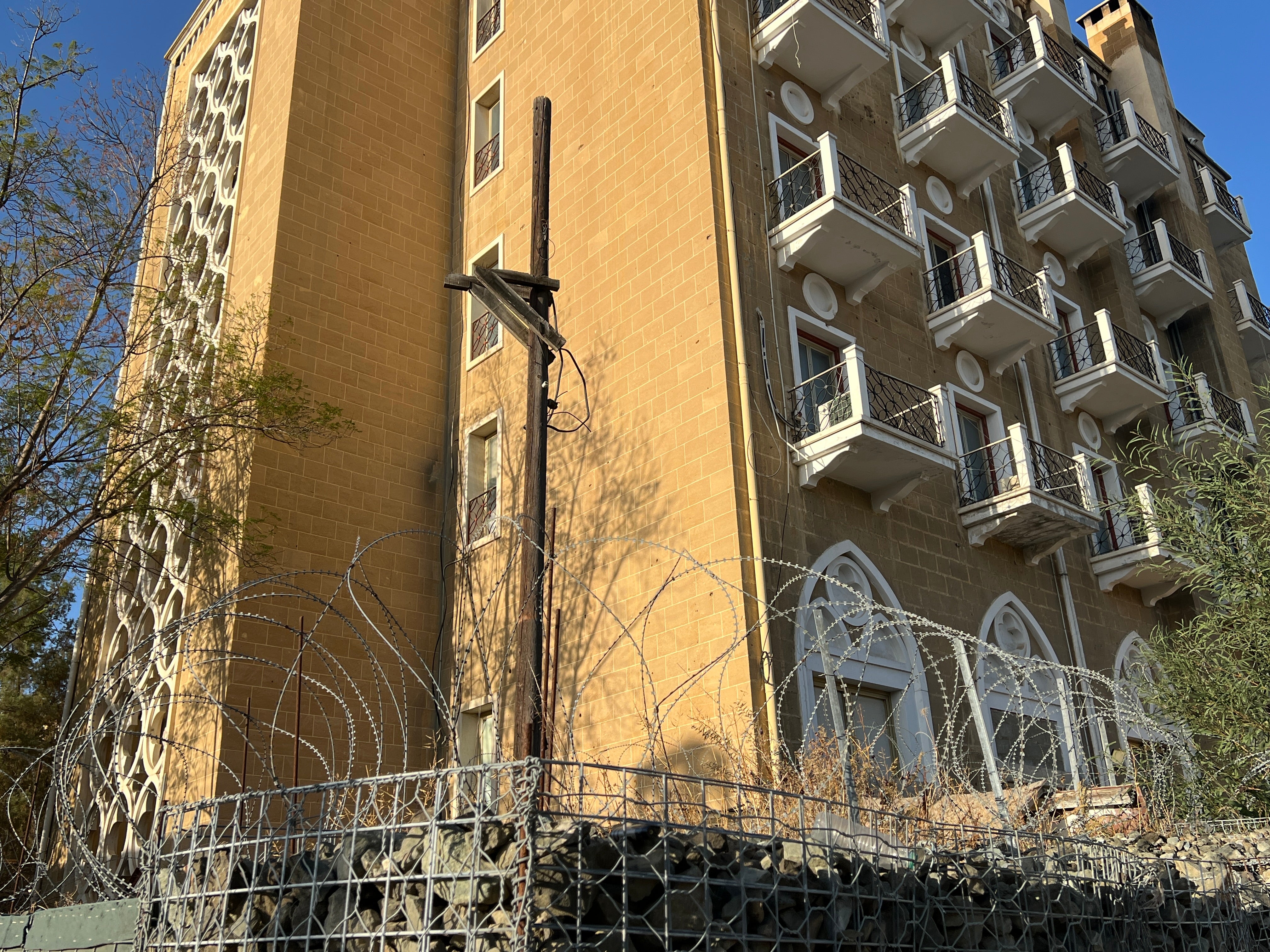 Checkpoint check-in: Ledra Palace Hotel in the buffer zone in Nicosia