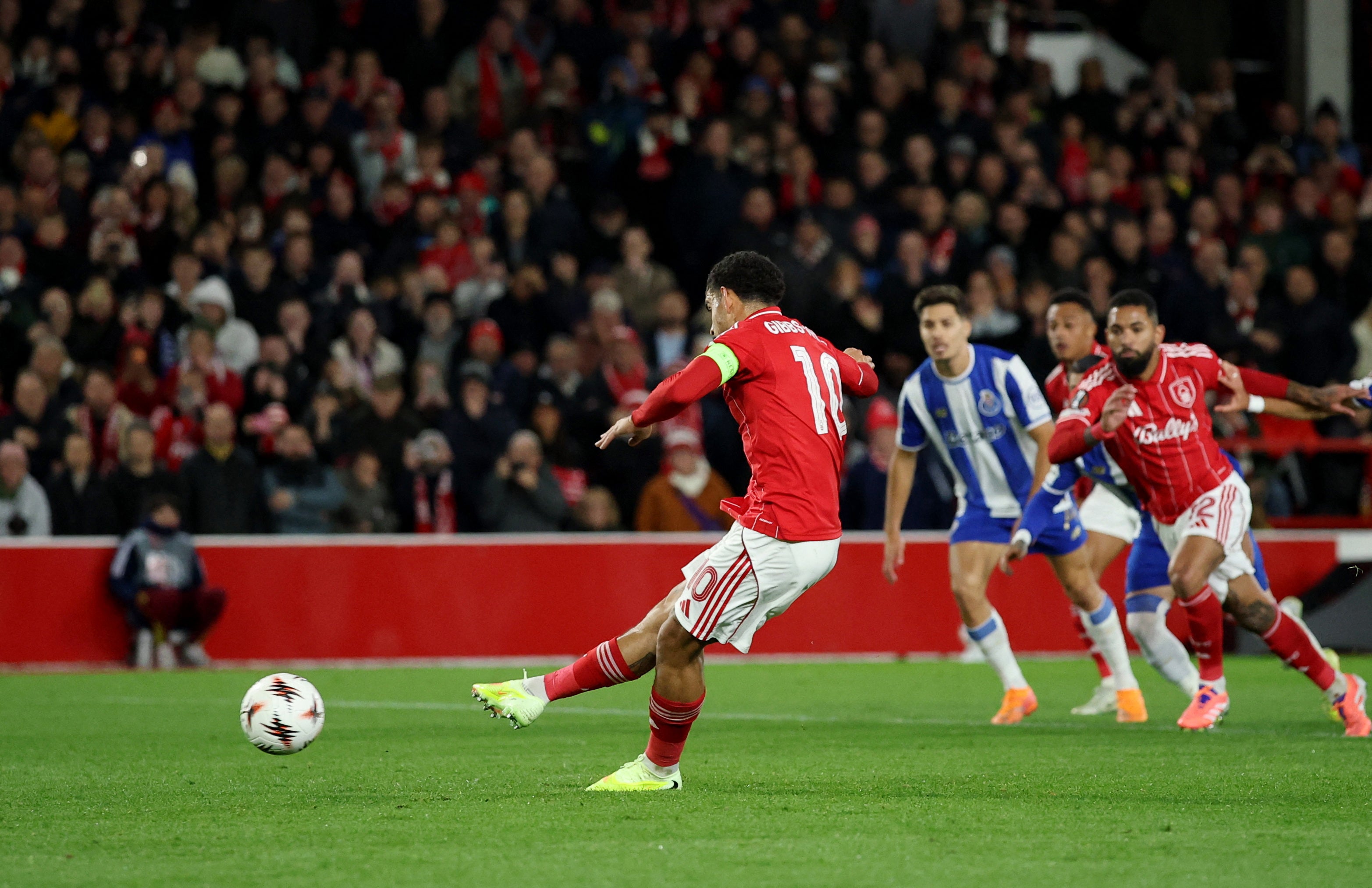 Morgan Gibbs-White opened the scoring for Nottingham Forest