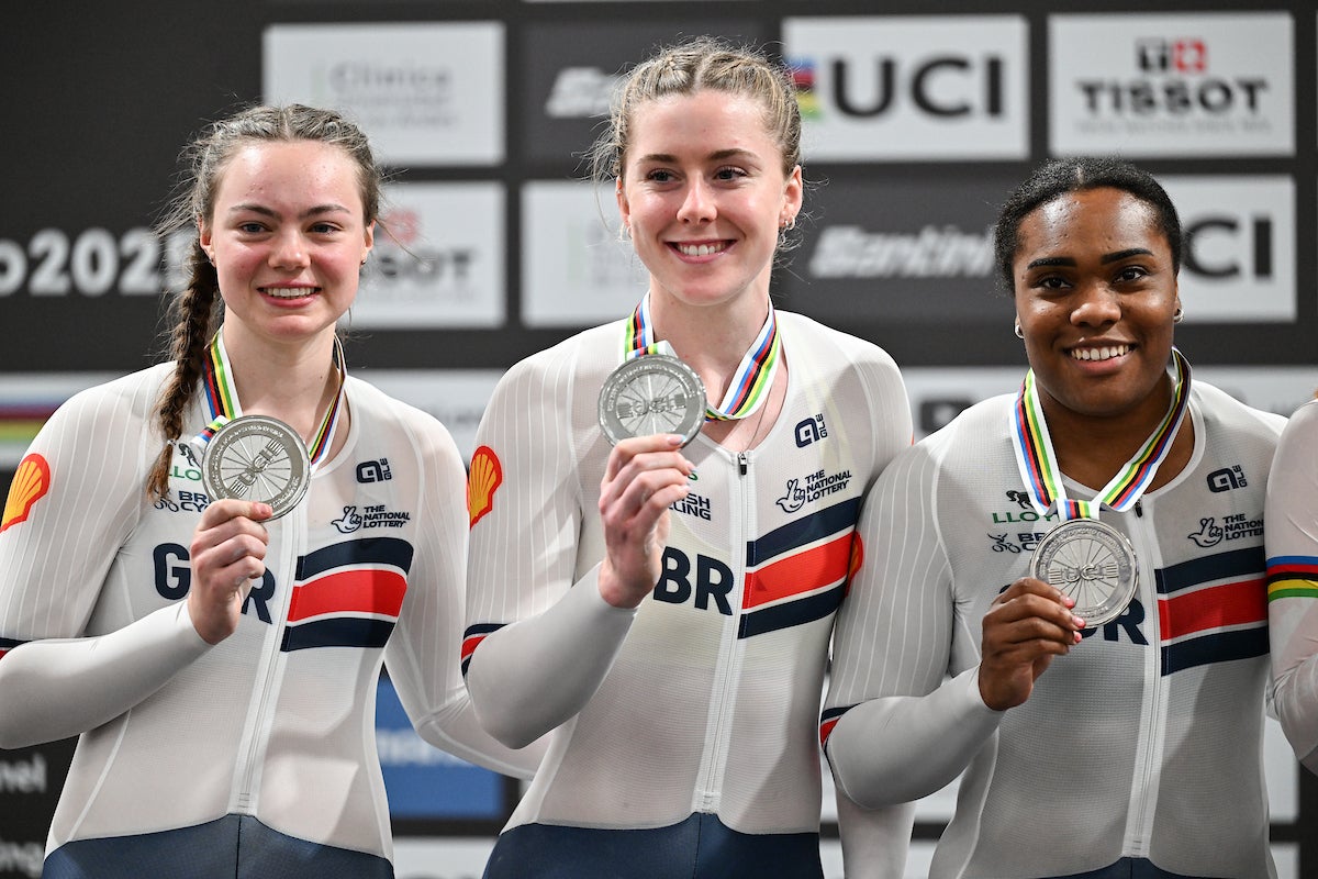 <p>Both the men's and women's team sprint squad took silver on day one in Chile </p>