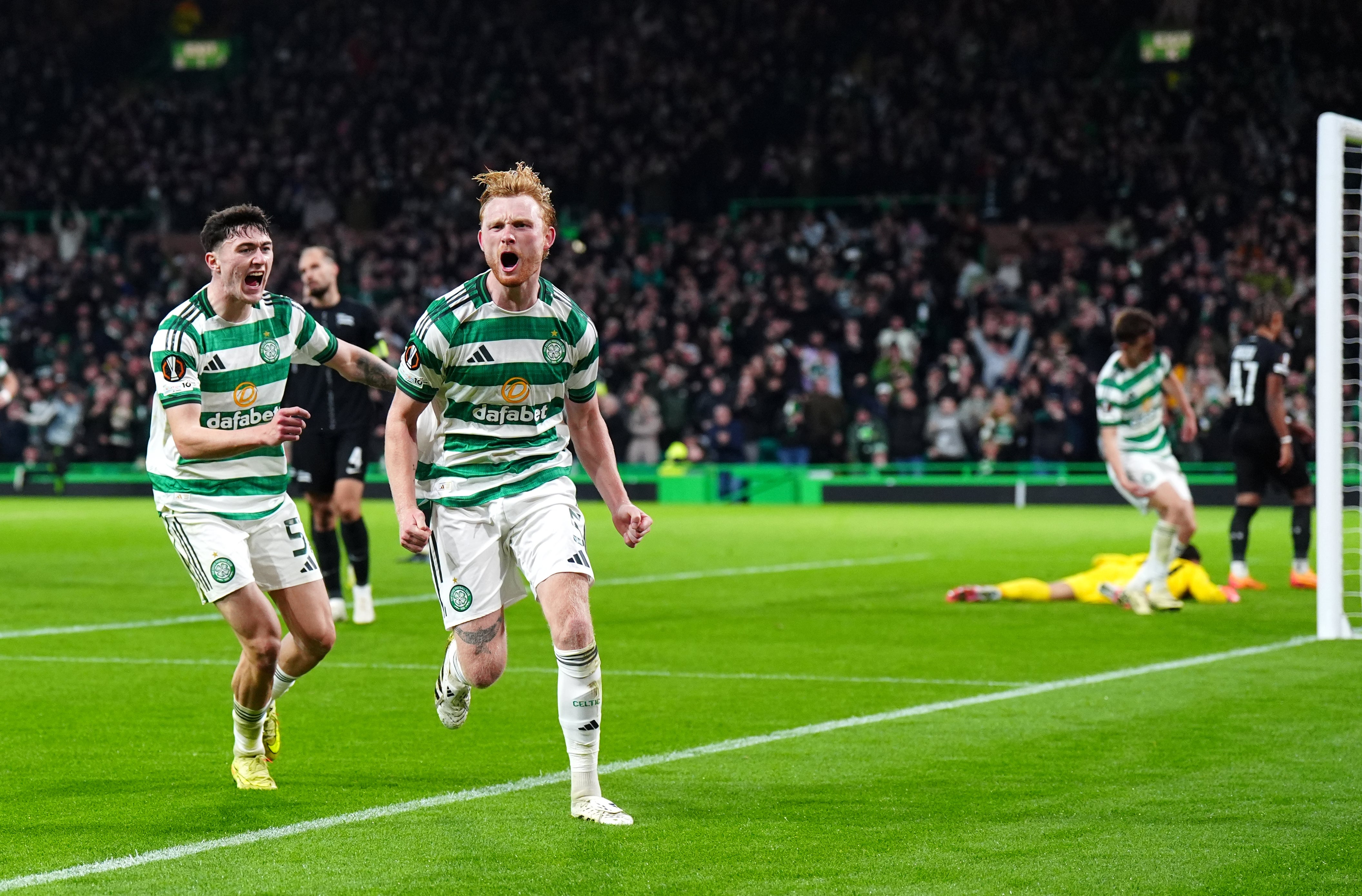 Celtic completed a second-half comeback (Jane Barlow/PA)