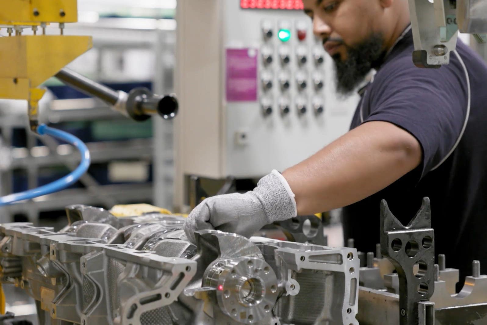 A recovering in manufacturing helped drive stronger business growth in October (Jaguar Land Rover/PA)